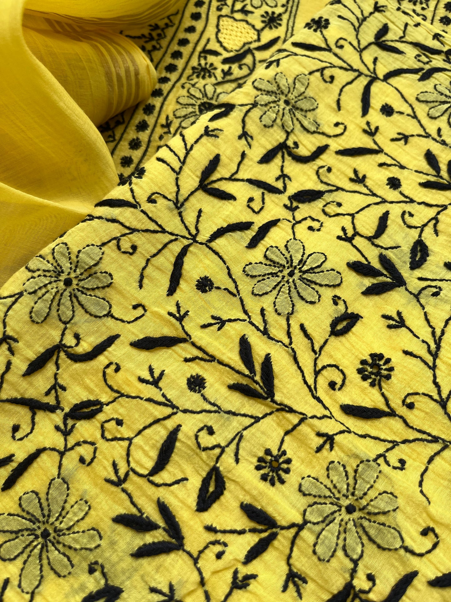 Chanderi Chikankari Kurta Dupatta