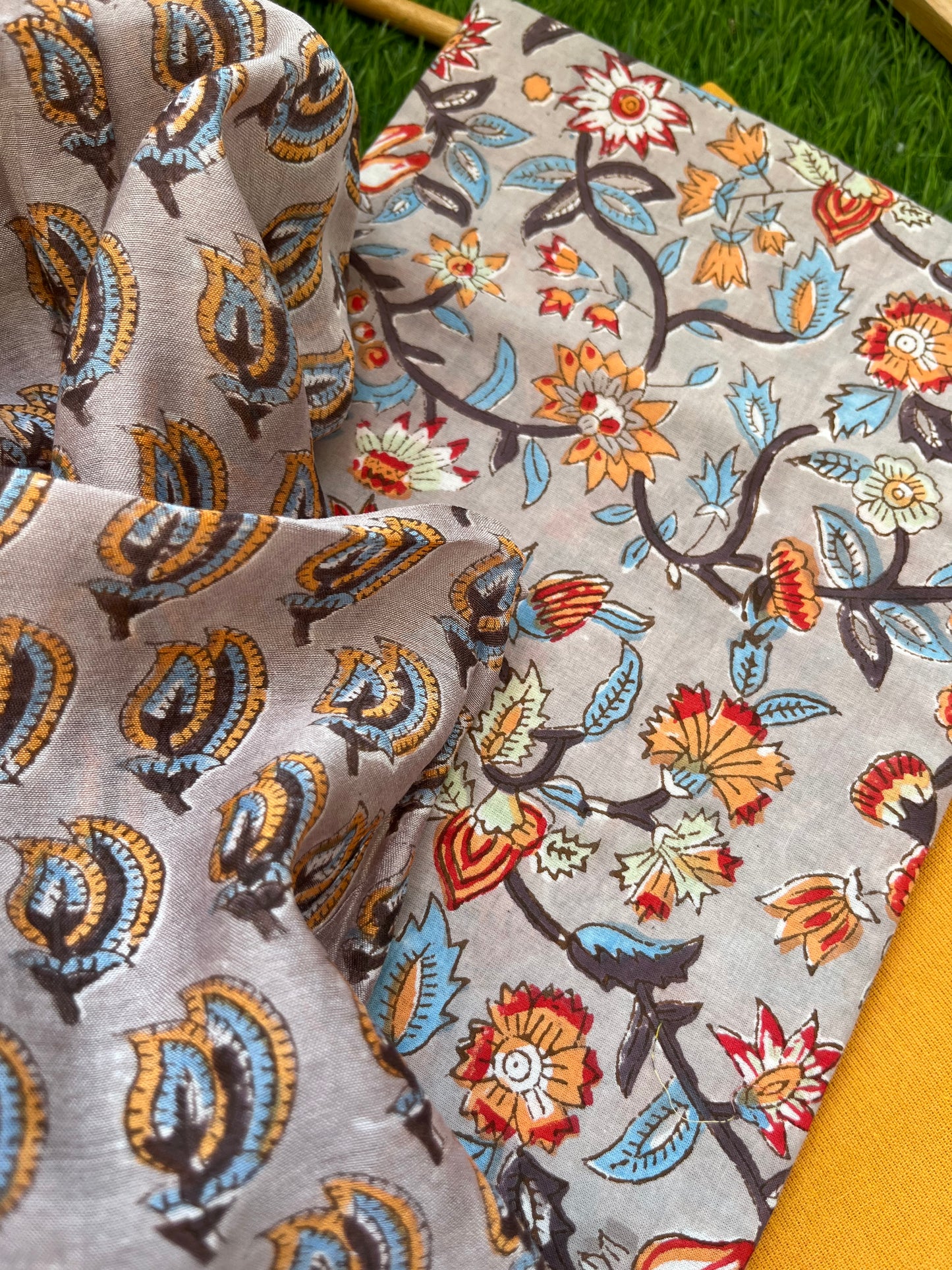 Cotton kurta bottom chanderi dupatta