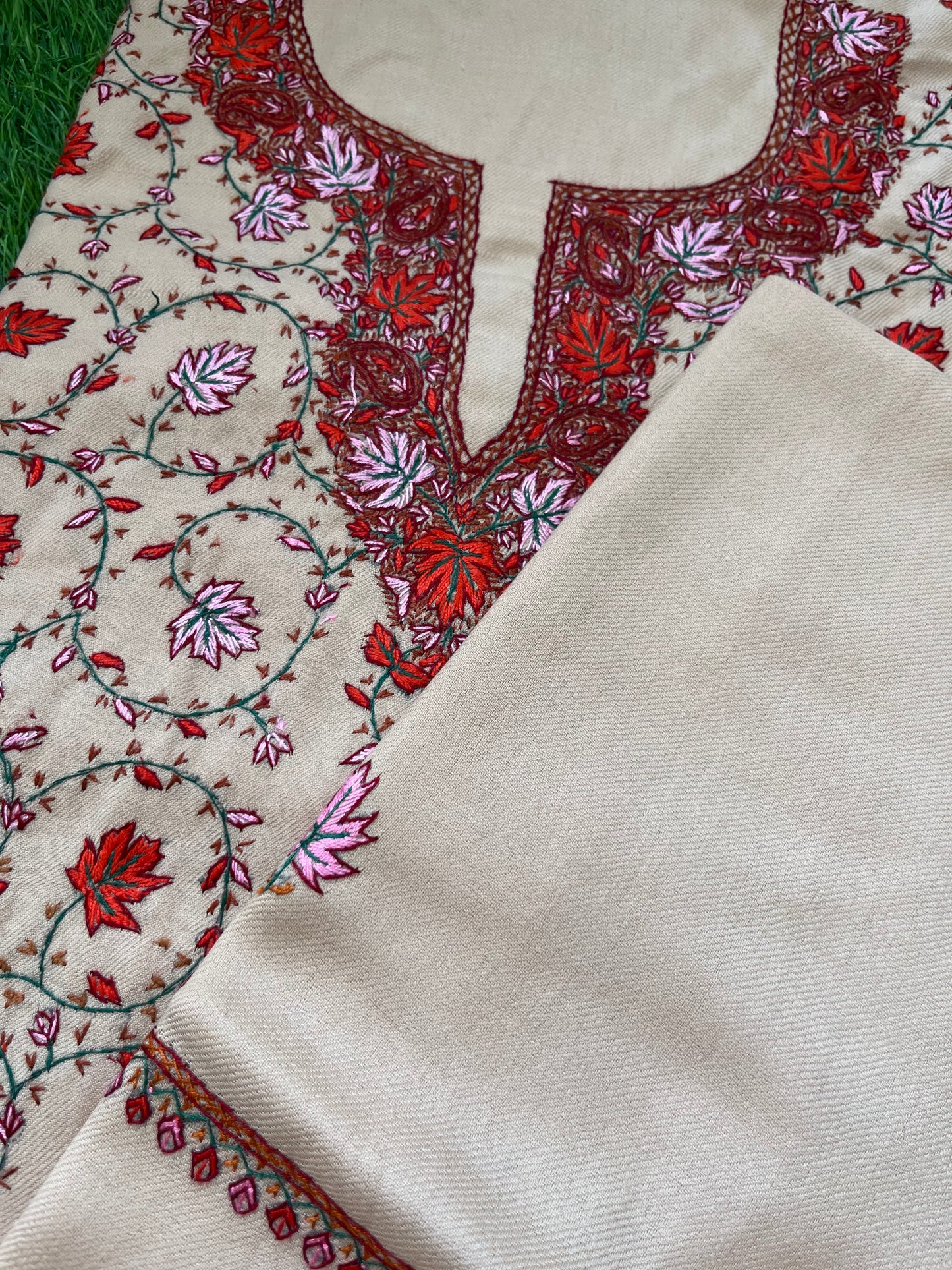 Woollen hand embroidered suit