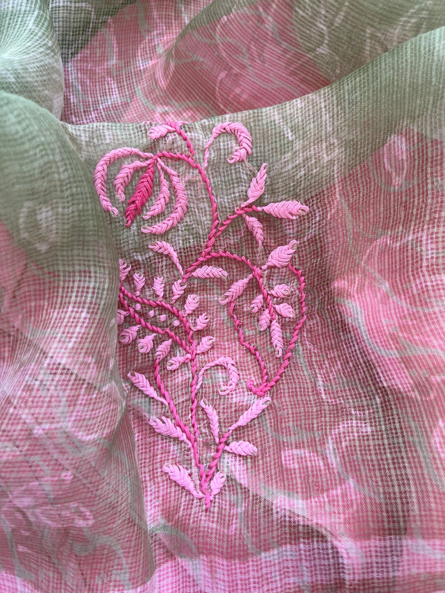 रोज़ाना :Kota Silk Chikankari Dupatta with modal silk block print kurta Fabric