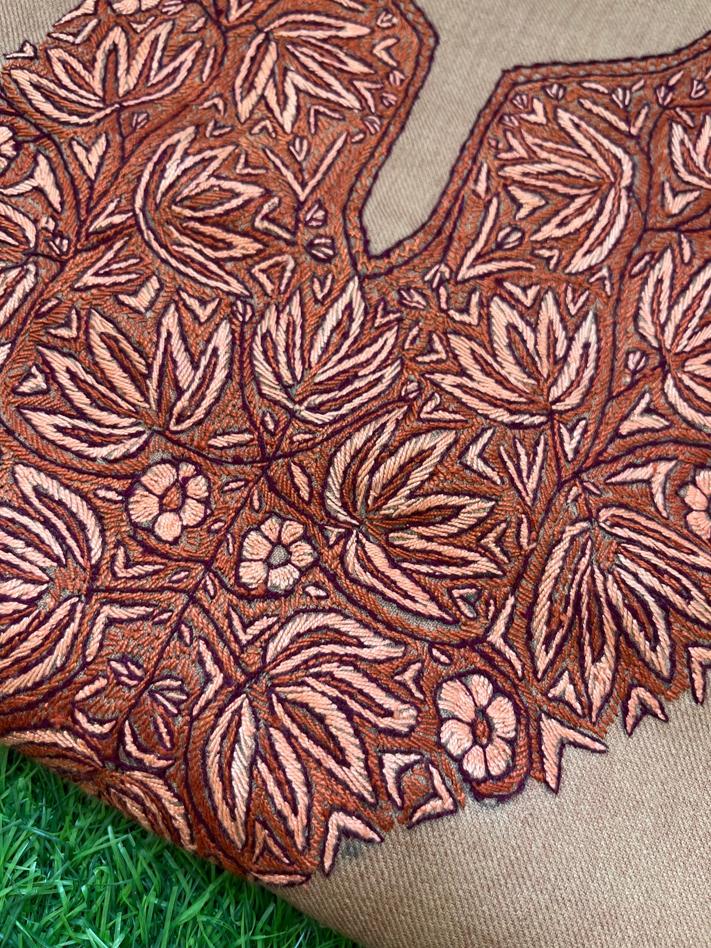 Woollen hand embroidered suit