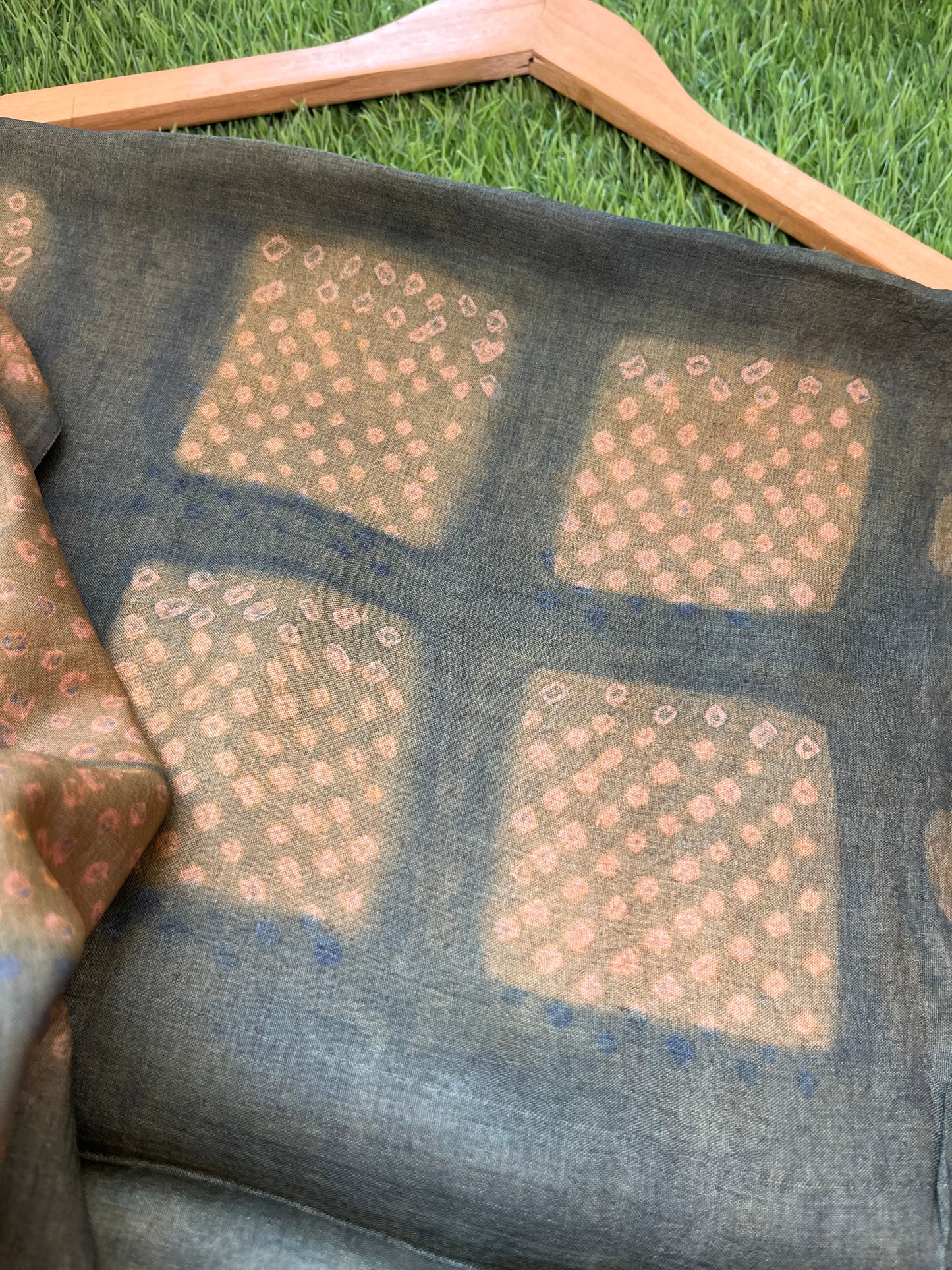 Tussar Silk Bandhani Kurta Dupatta