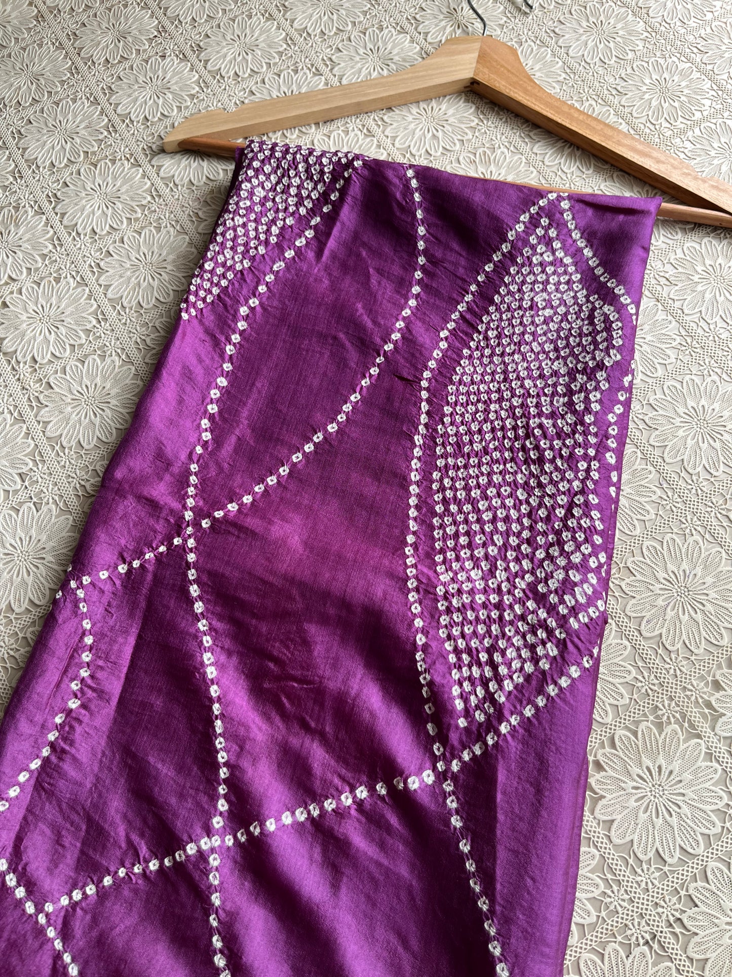 Mulberry Silk bandhani kurta