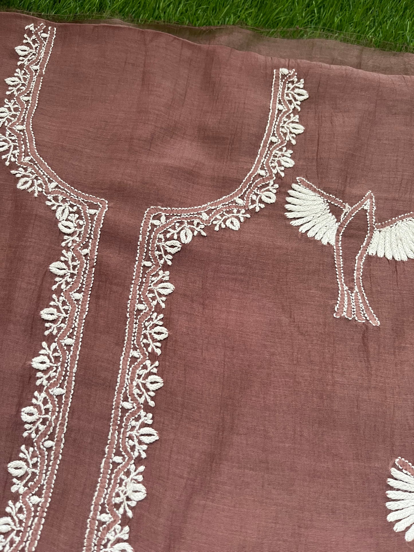 Chanderi Chikankari Kurta Dupatta