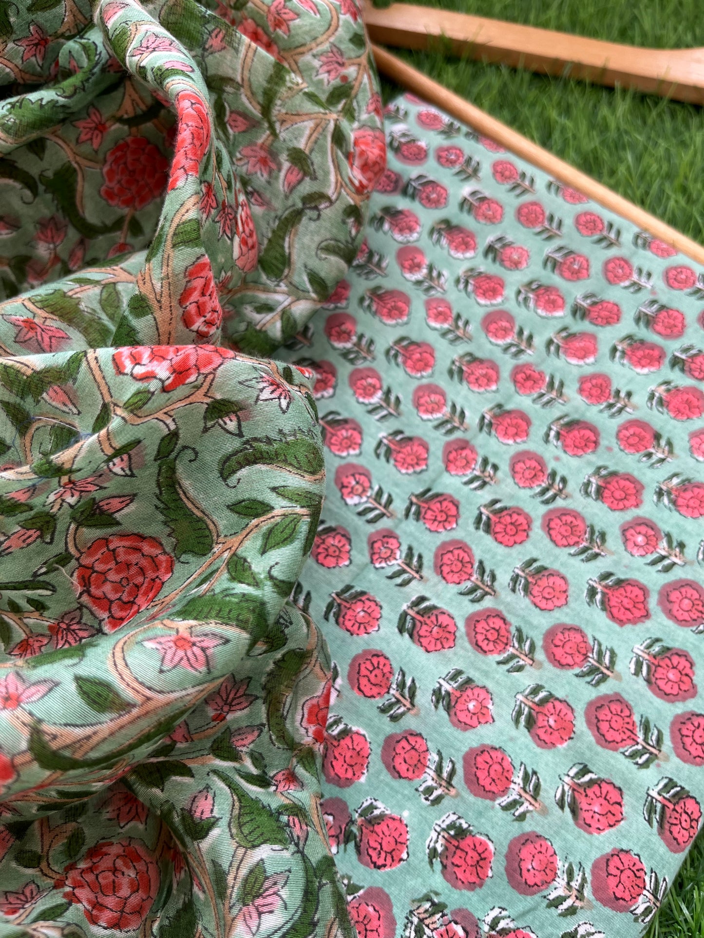 Cotton kurta chanderi dupatta