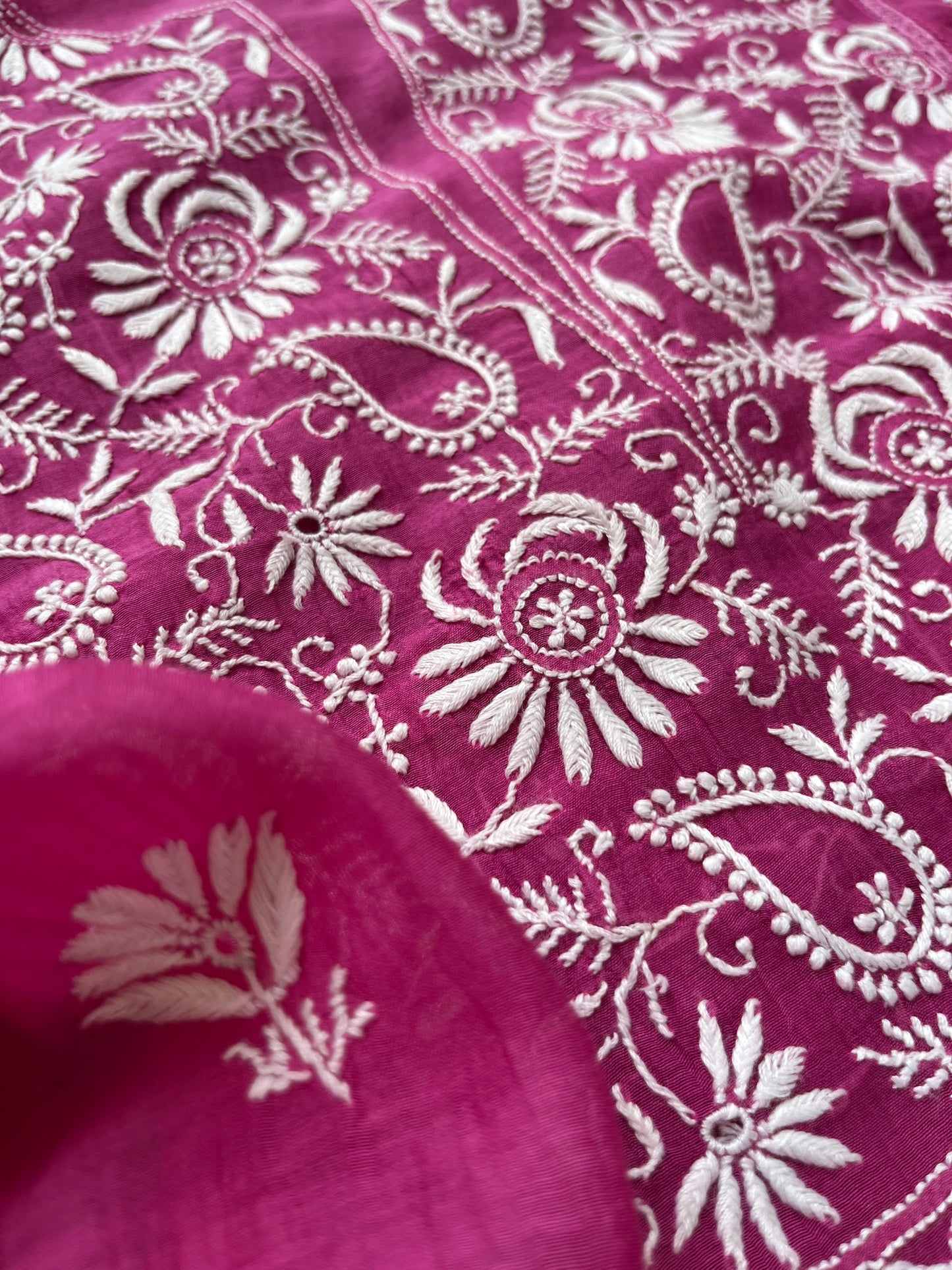 Chanderi Chikankari Kurta Dupatta