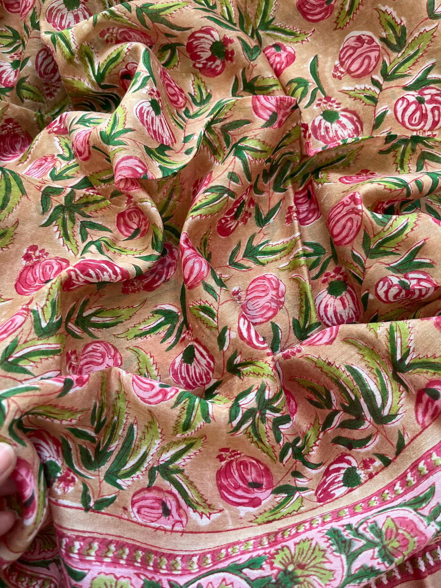 Cotton kurta bottom chanderi dupatta