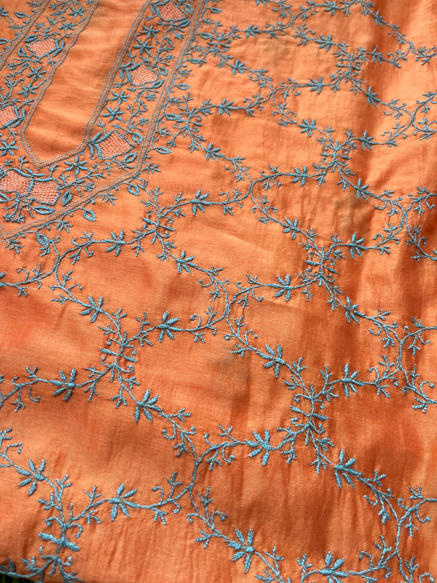 Chanderi Chikankari Kurta Dupatta