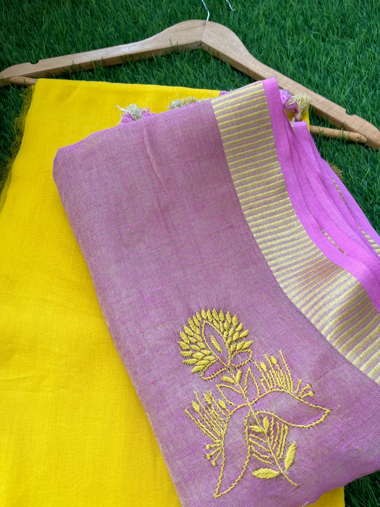 Chanderi kurta bottom fabric linen tissue chikan work dupatta