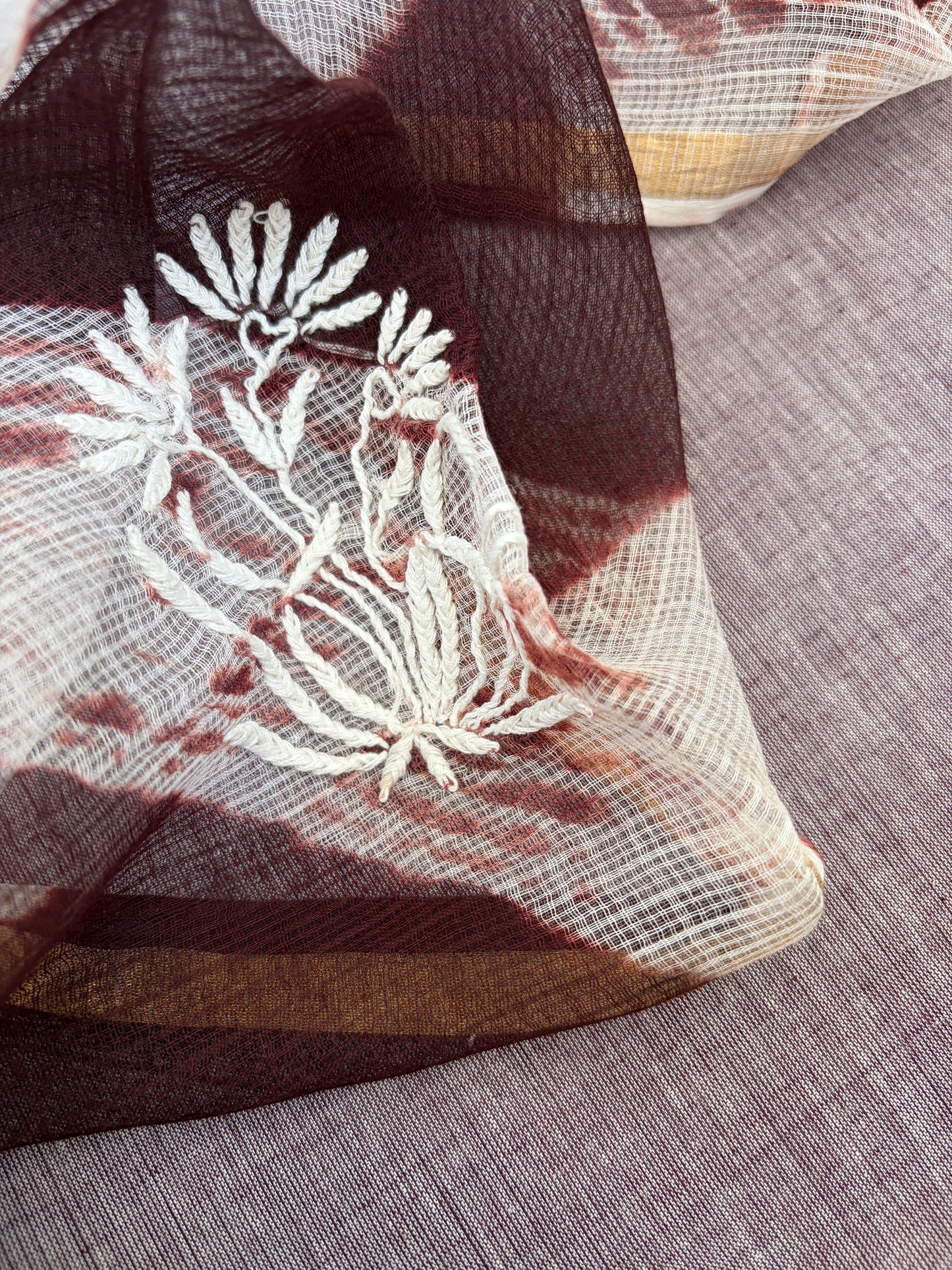 Mangalgiri kurta bottom Kota Doria chikankari dupatta