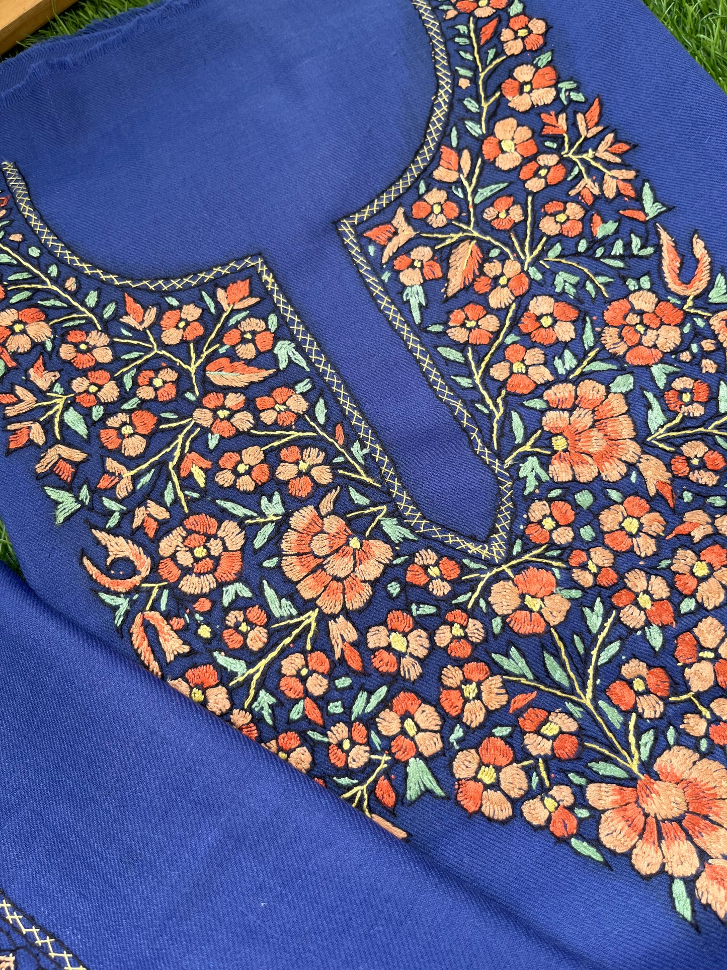 Woollen hand embroidered suit