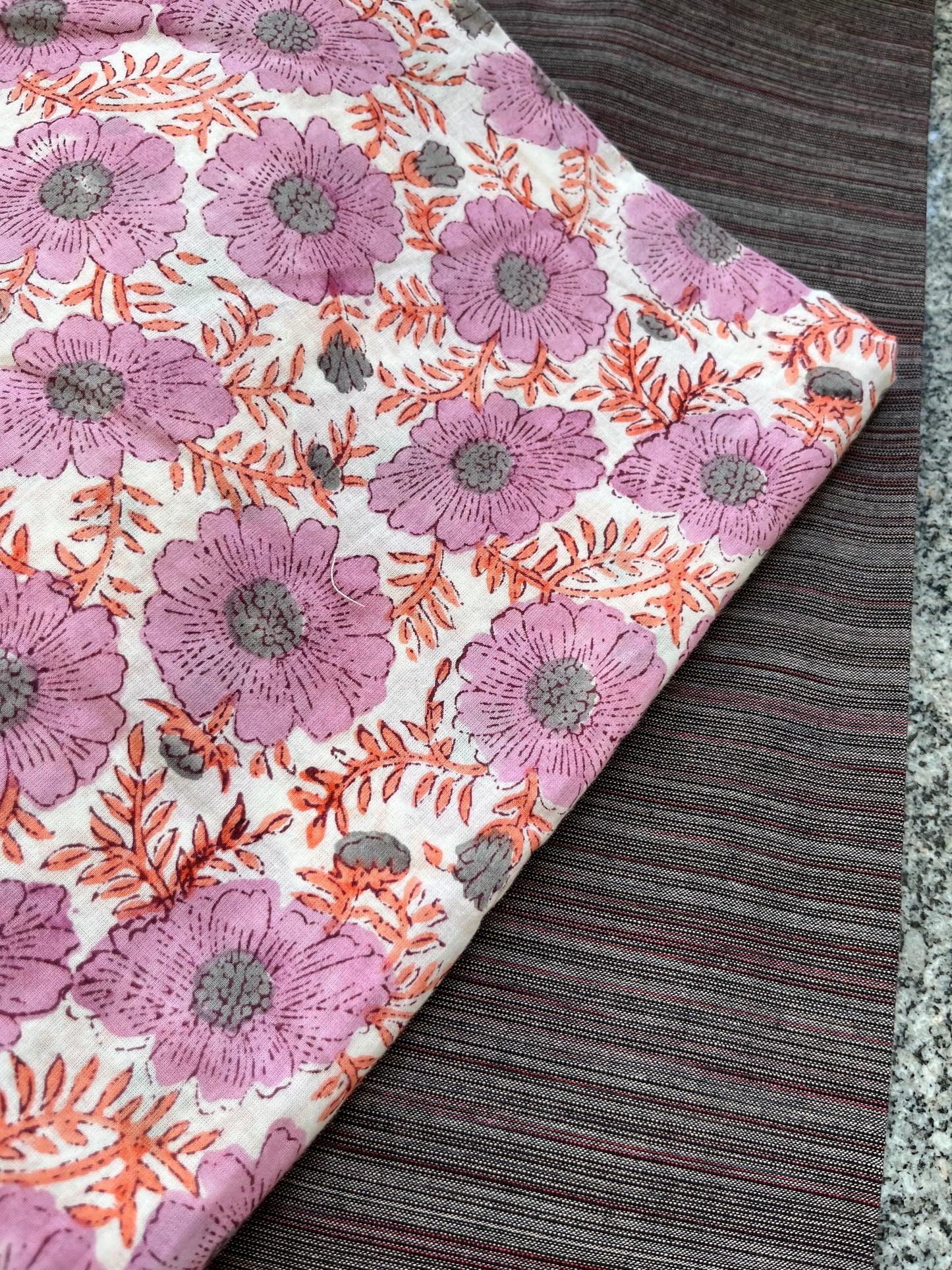 Kurta Bottom Co-Ord Set (Block Print)