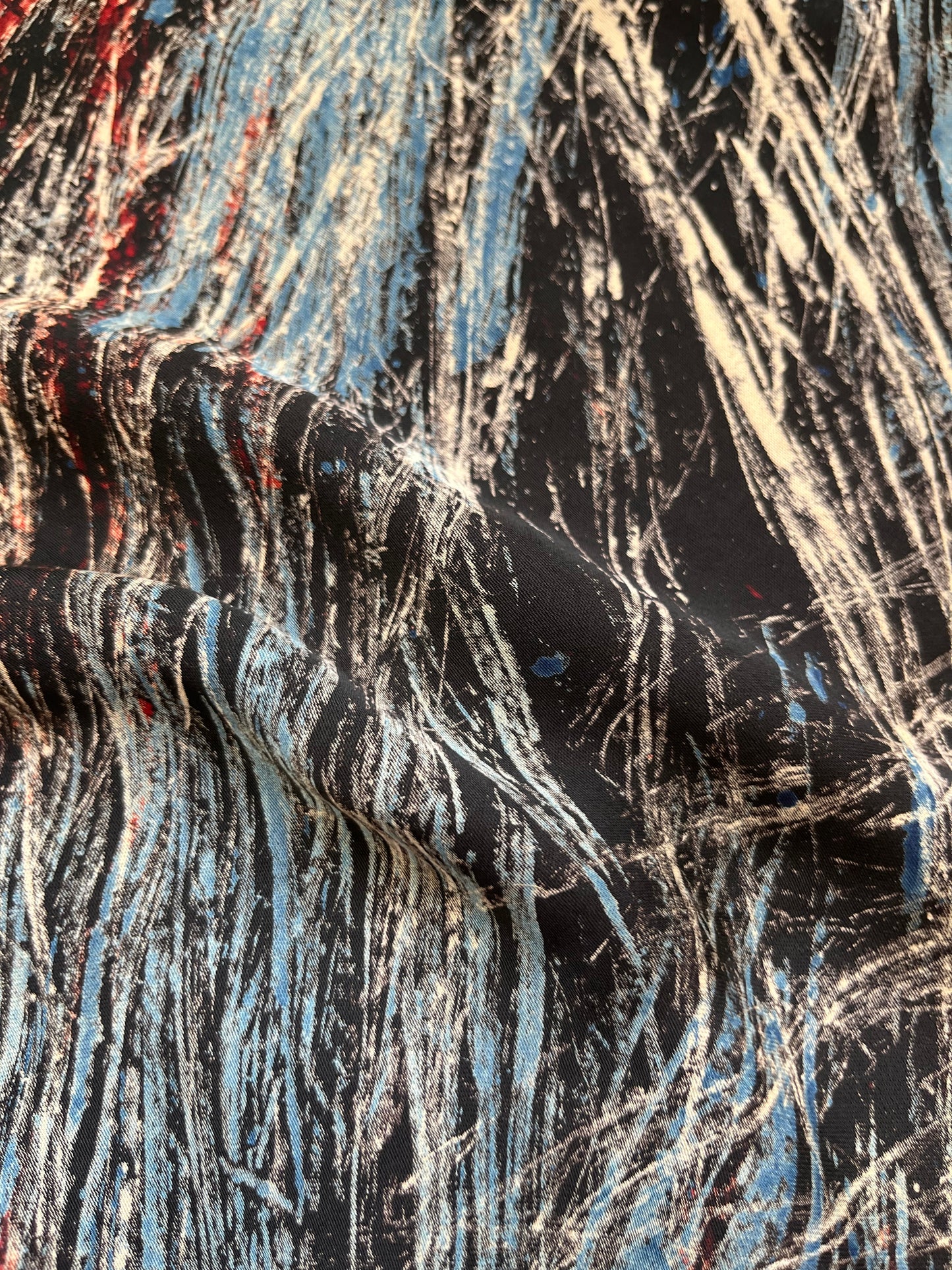 Modal Silk ajrakh fabric
