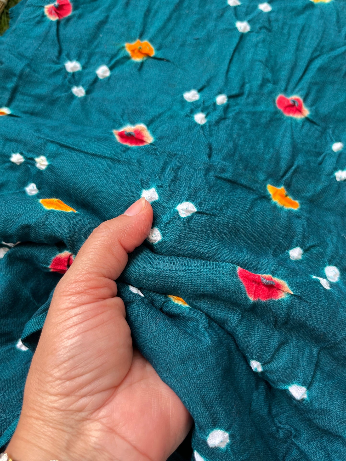 Cotton bandhani kurta