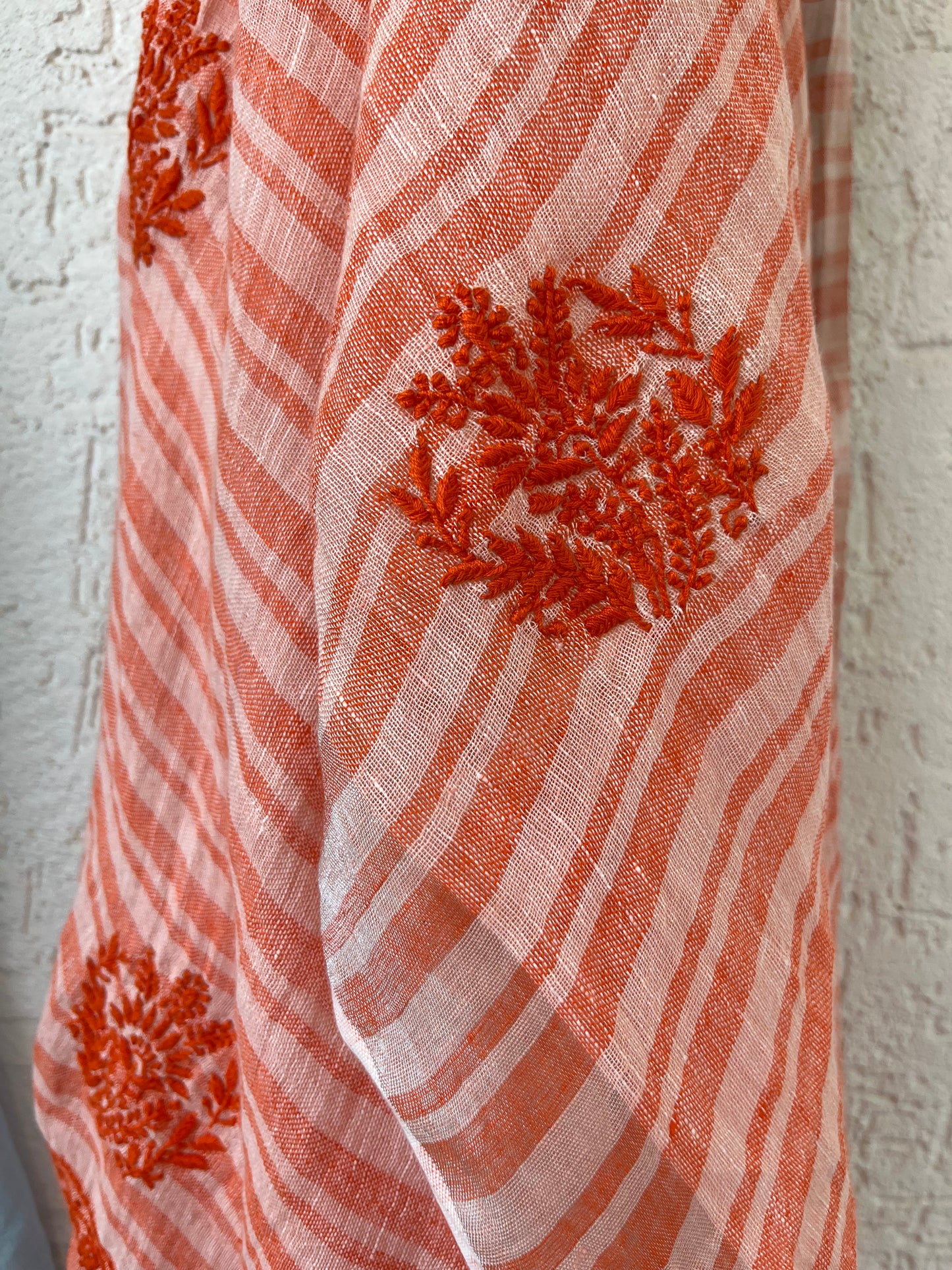 Linen chikankari Dupatta
