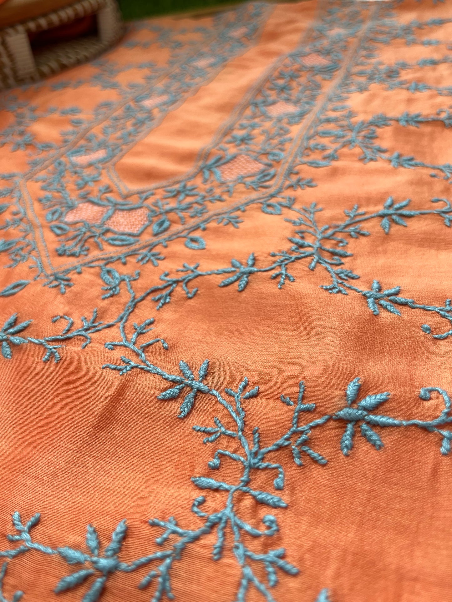 Chanderi Chikankari Kurta Dupatta