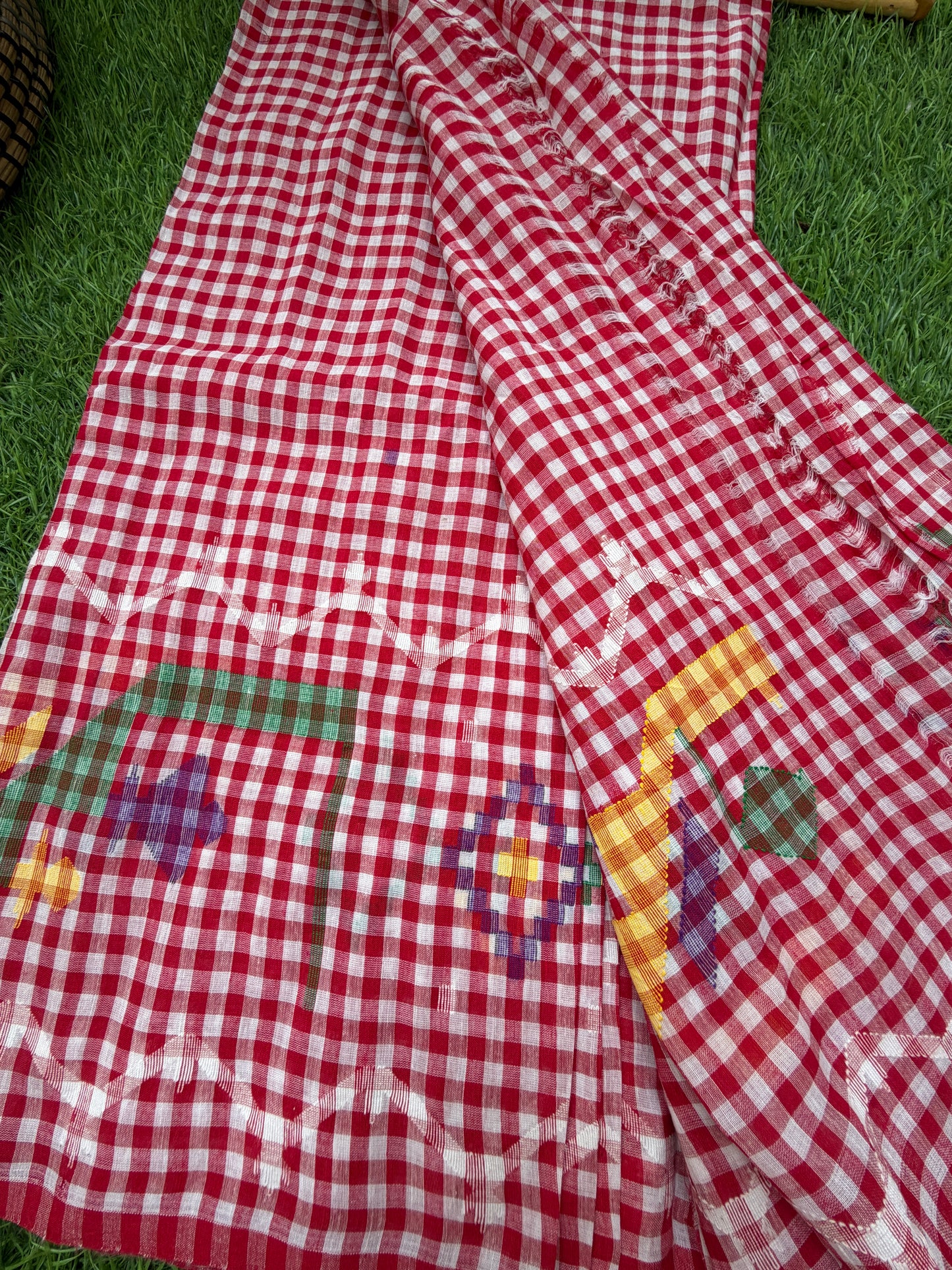 Jaamdani mul fabric