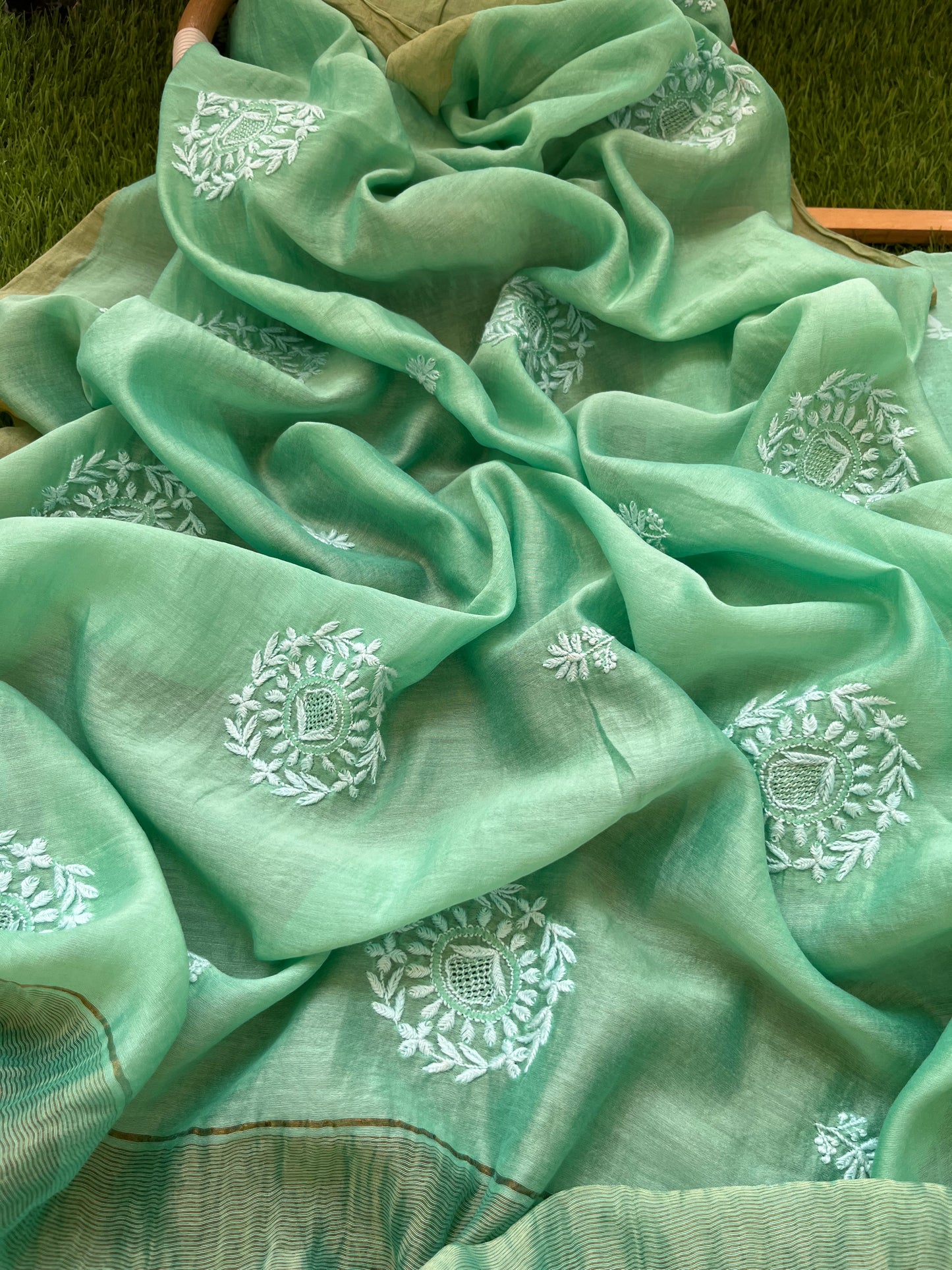 Jaamdani kurta bottom chanderi dupatta