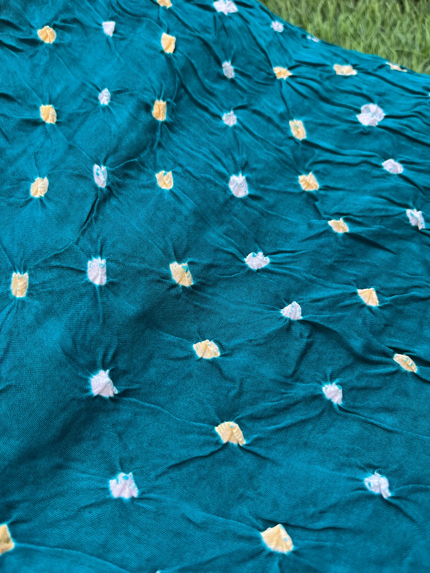 Modal Silk bandhani fabric