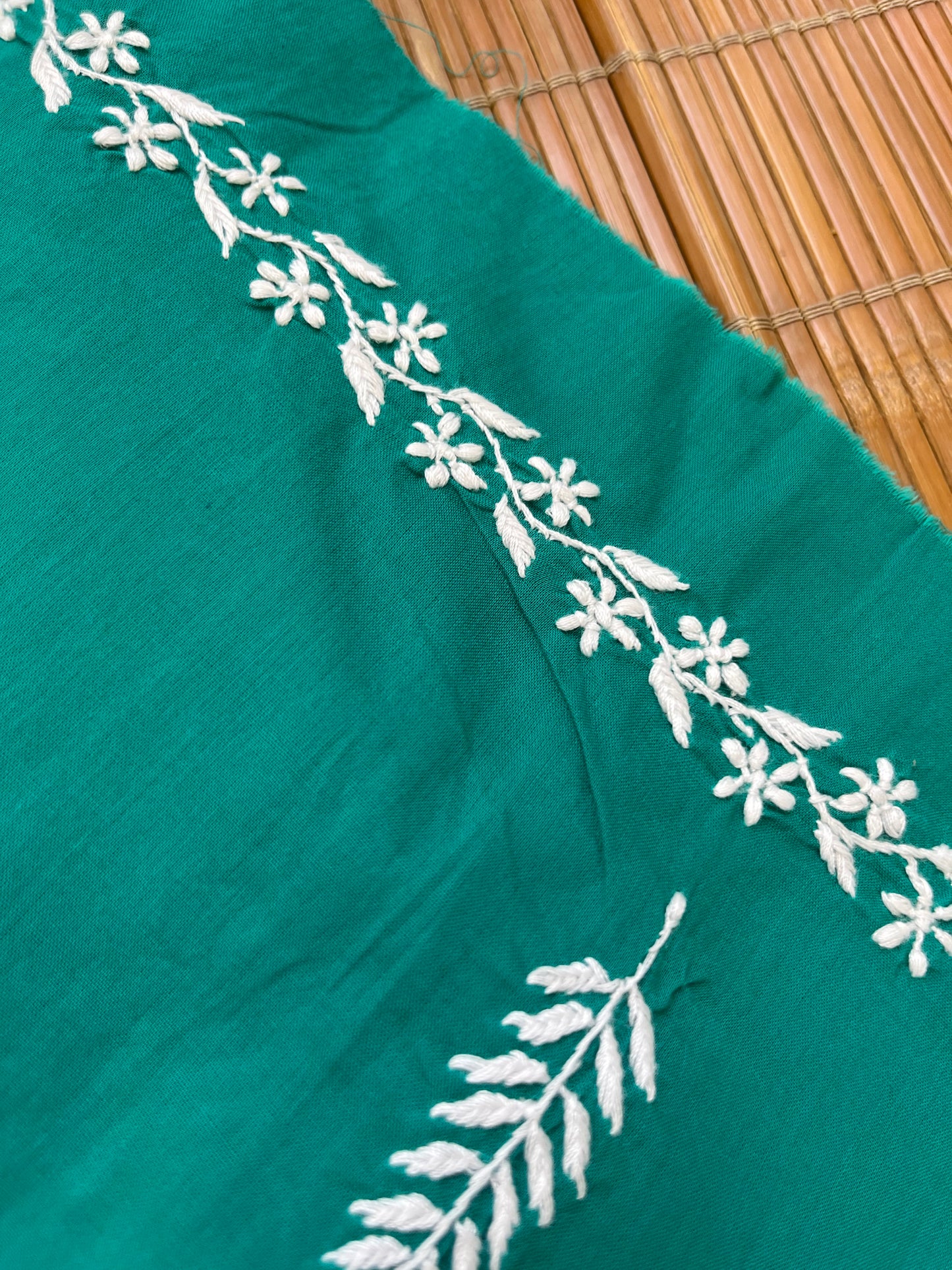 Cotton chikan kurta bottom