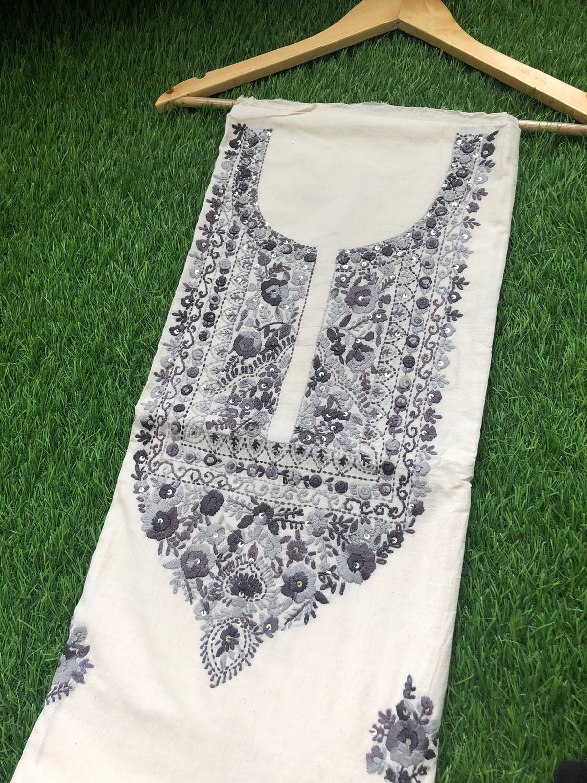 Handwoven Cotton embroidered kurta