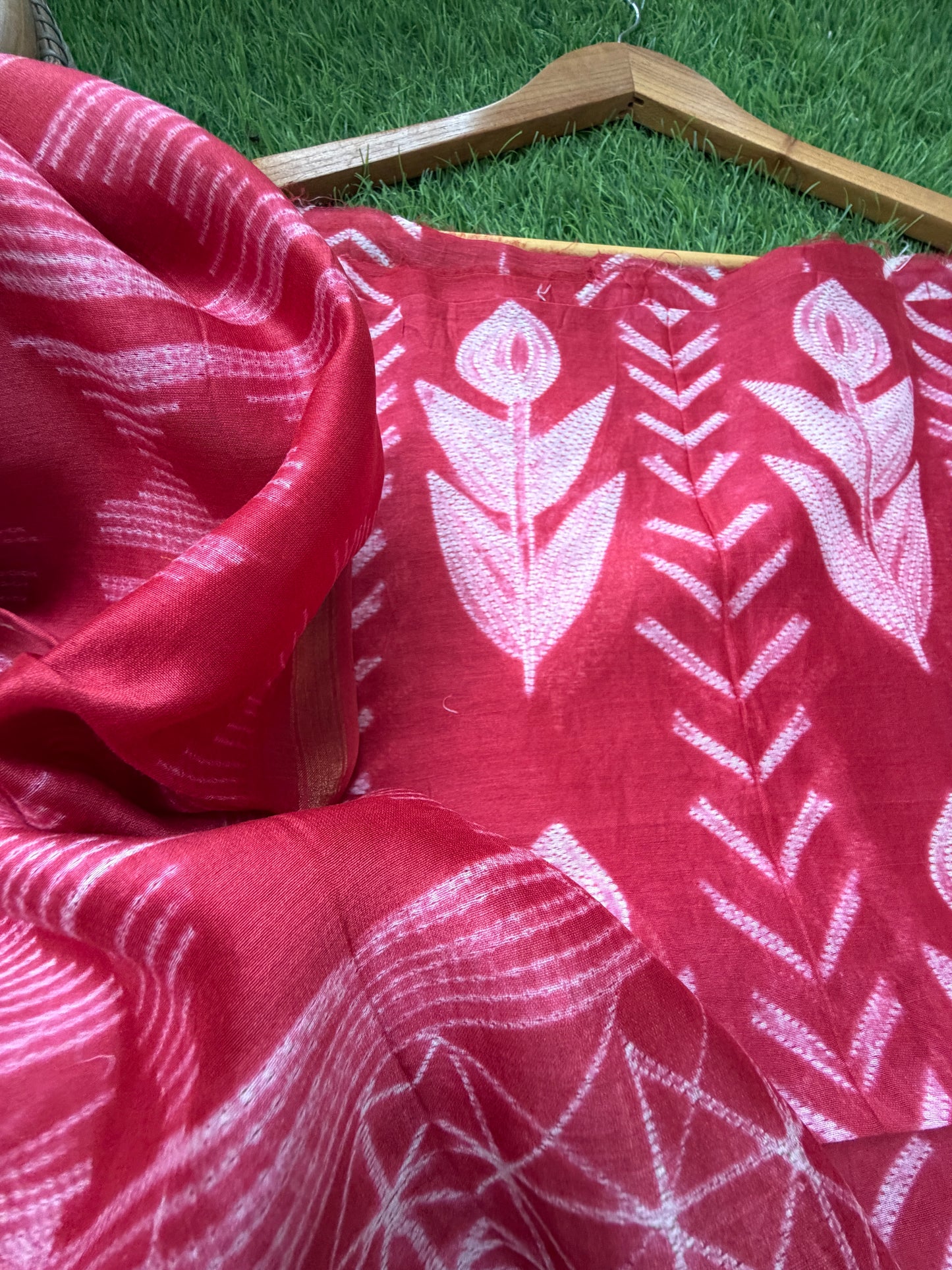 Chanderi Shibori kurta dupatta