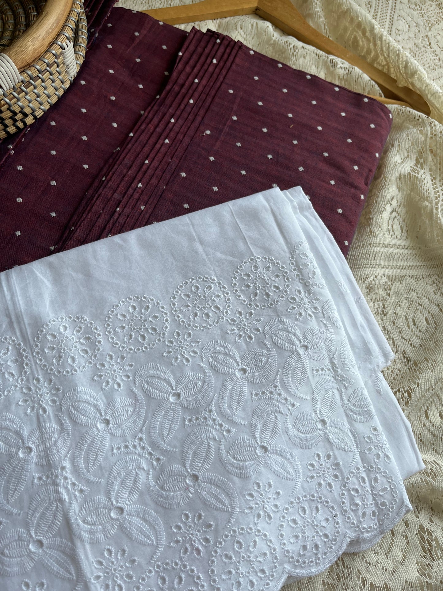 Mangalgiri Cotton kurta hakoba bottom Kota Doria dupatta