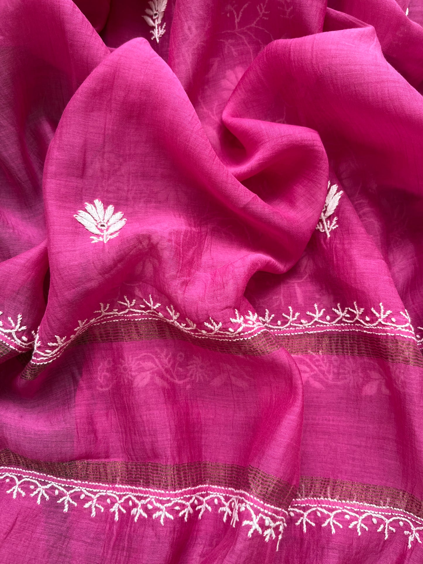 Chanderi Chikankari Kurta Dupatta