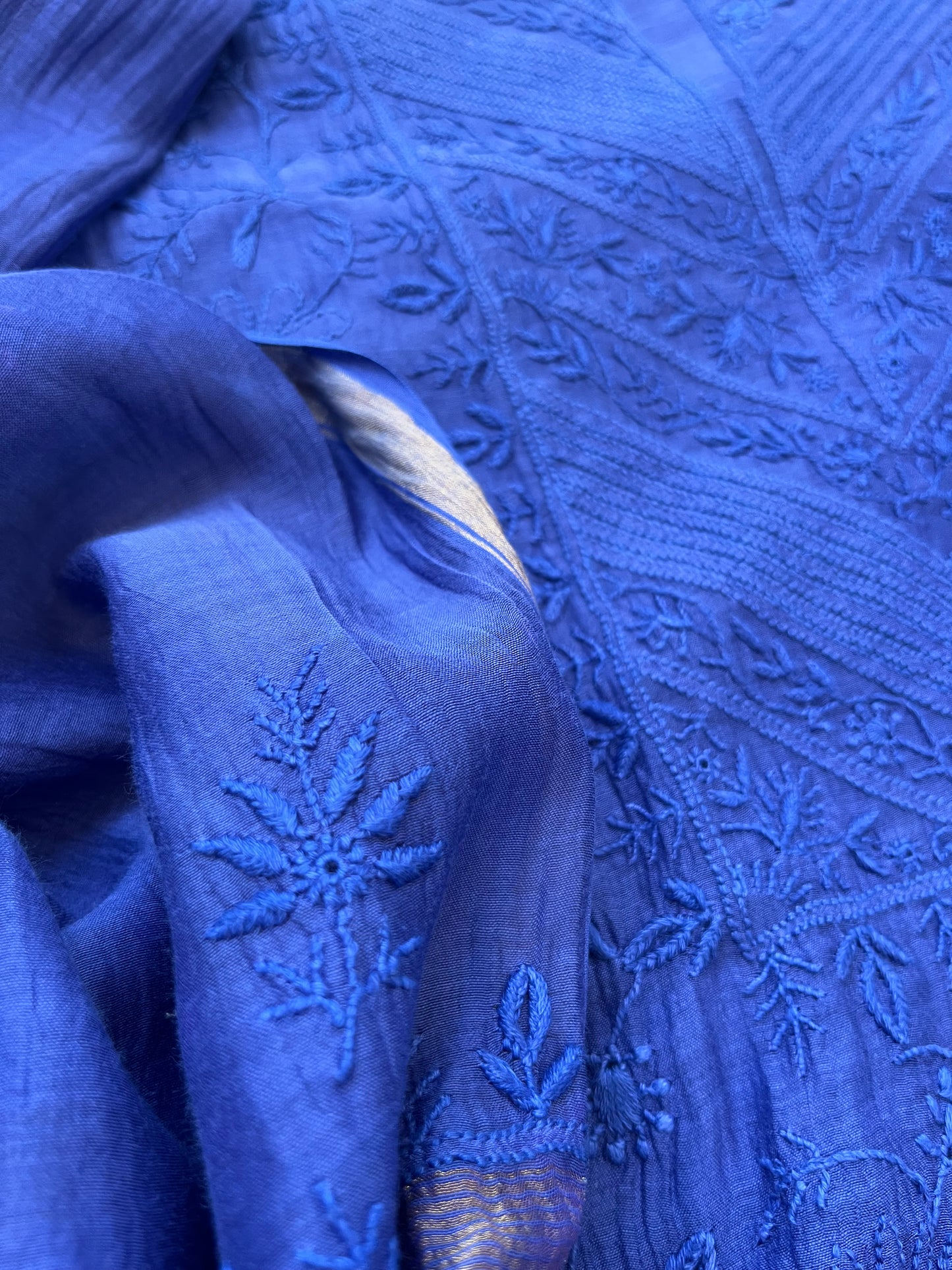 Chanderi Chikankari Kurta Dupatta