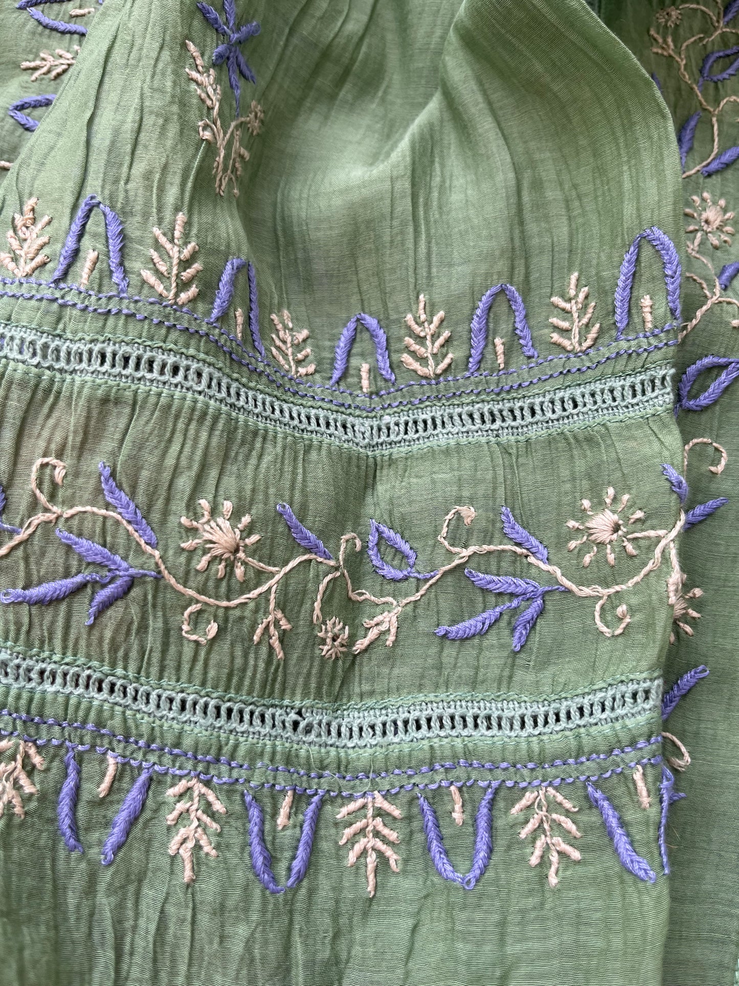 Chanderi Chikankari Kurta Dupatta