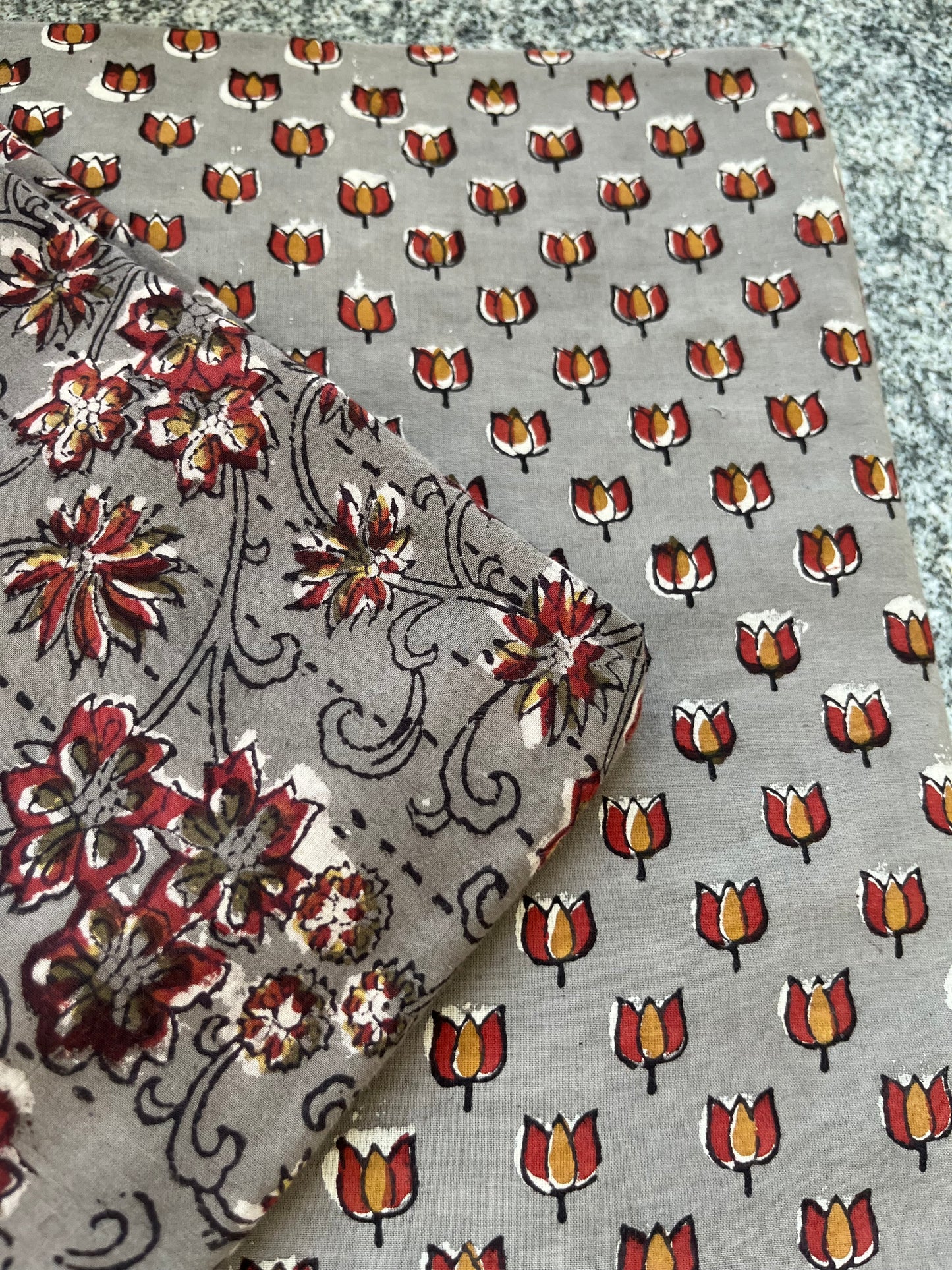 Kurta Bottom Co-Ord Set (Block Print)