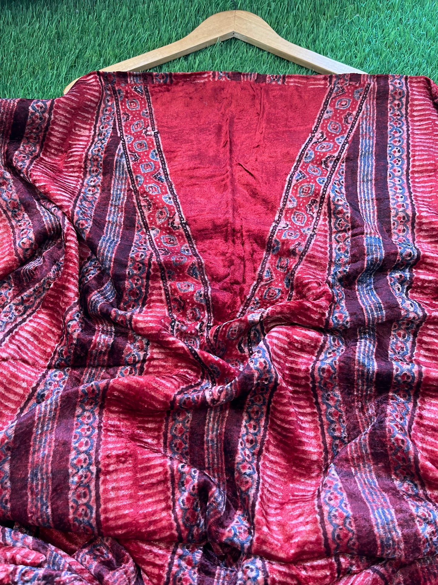 Velvet Ajrakh Kurta