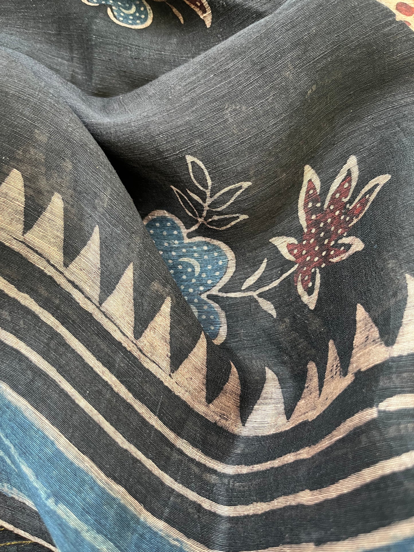 Linen Ajrakh Kurta and dupatta