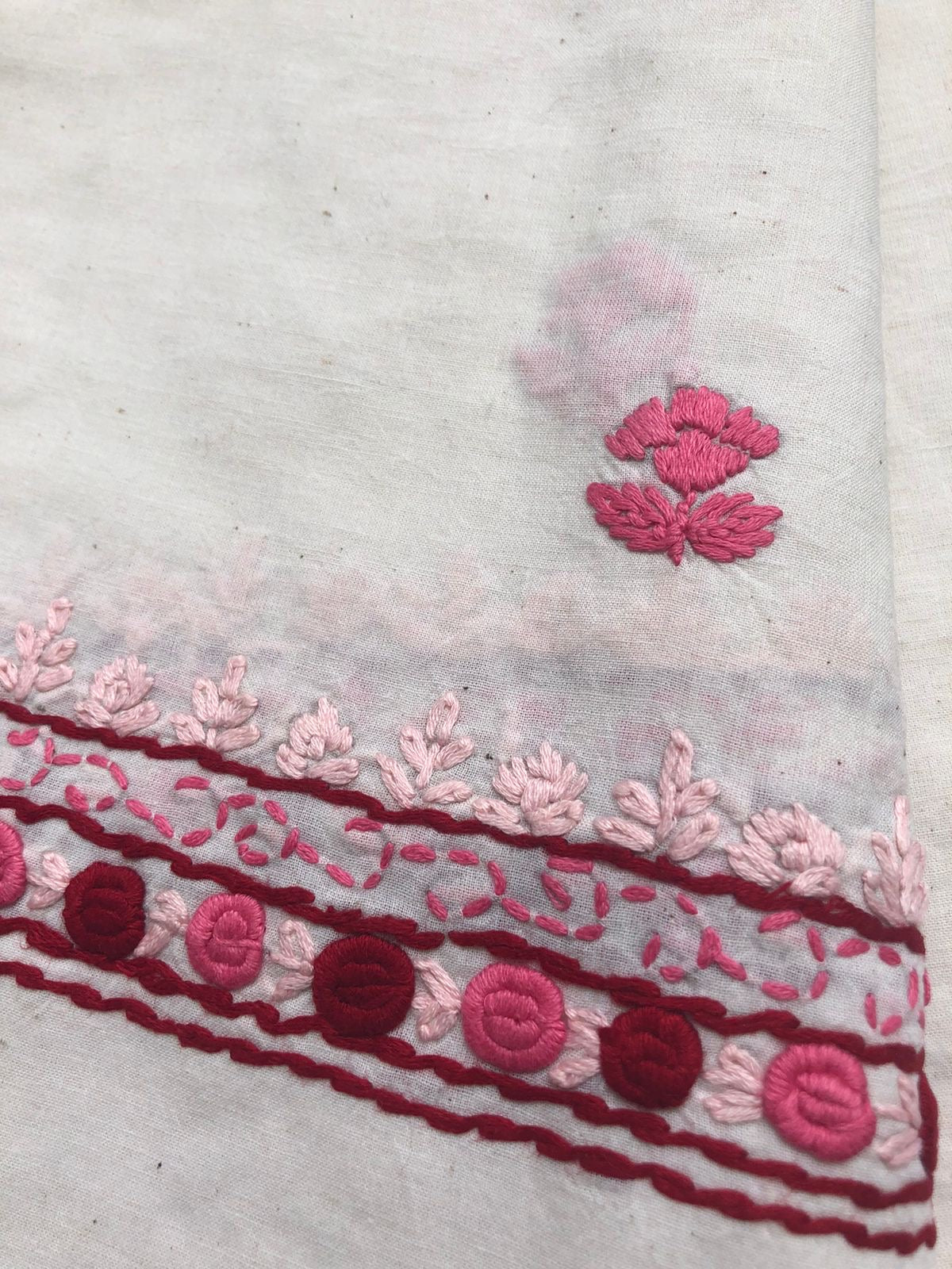 Handwoven Cotton embroidered kurta