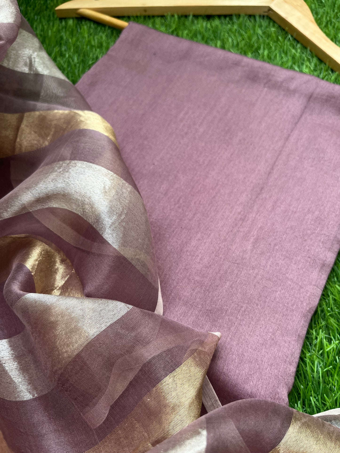 त्योहार् -Banarasi organza dupatta chanderi fabric