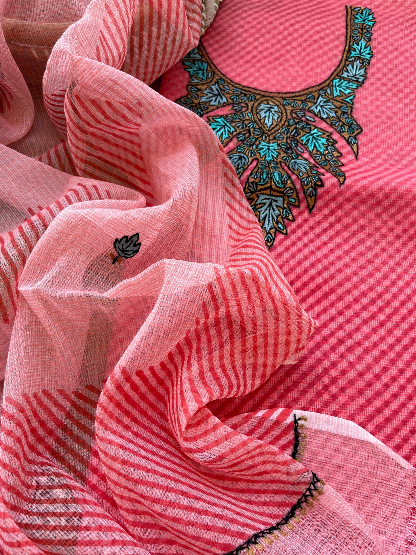Kota kashmiri work kurta Dupatta