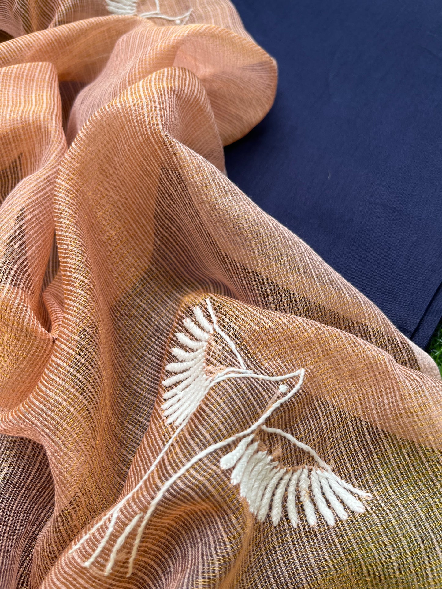 Chanderi kurta kurta fabric kota silk chikan work dupatta