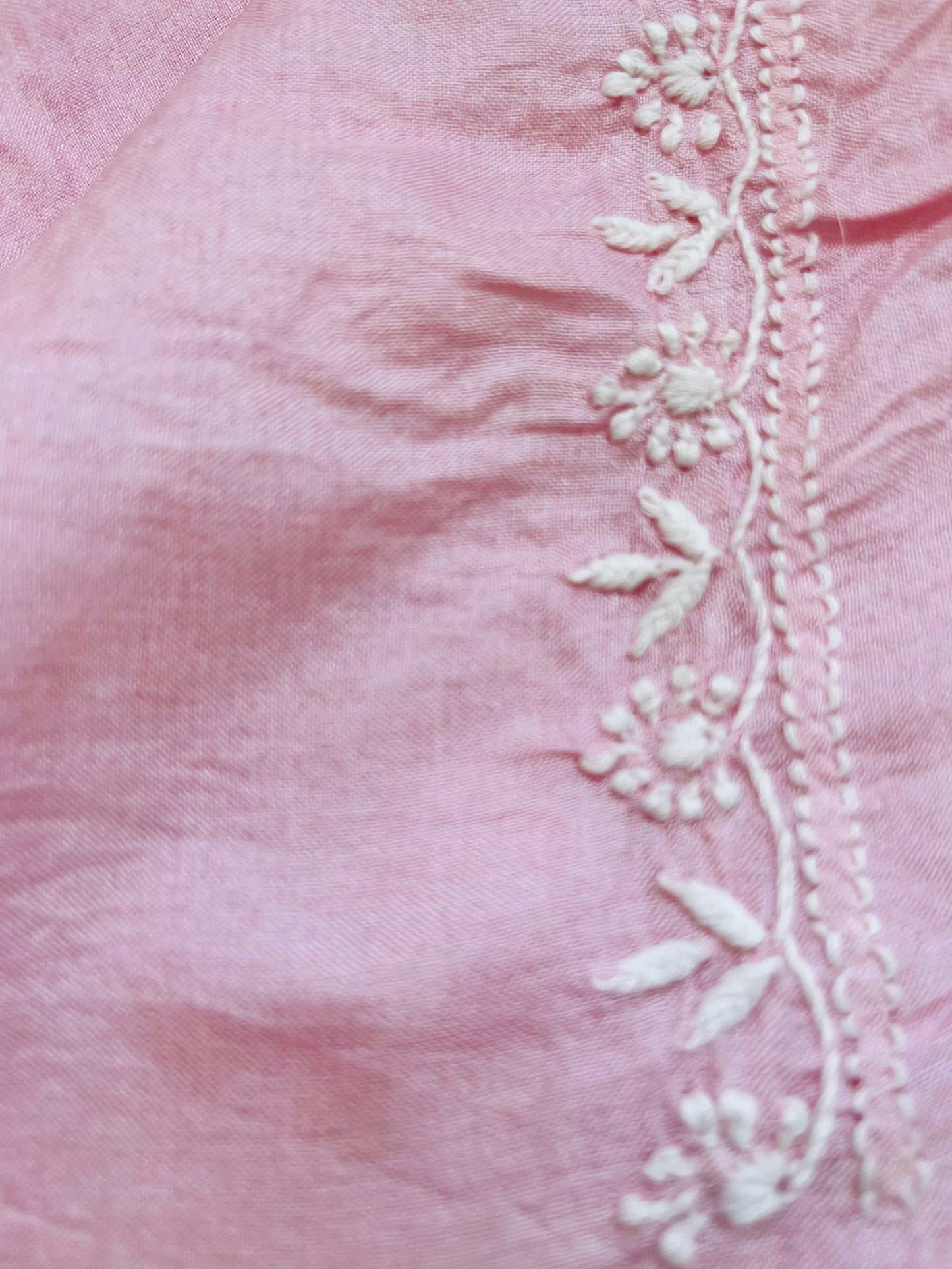 Tussar Silk Chikankari kurta Dupatta