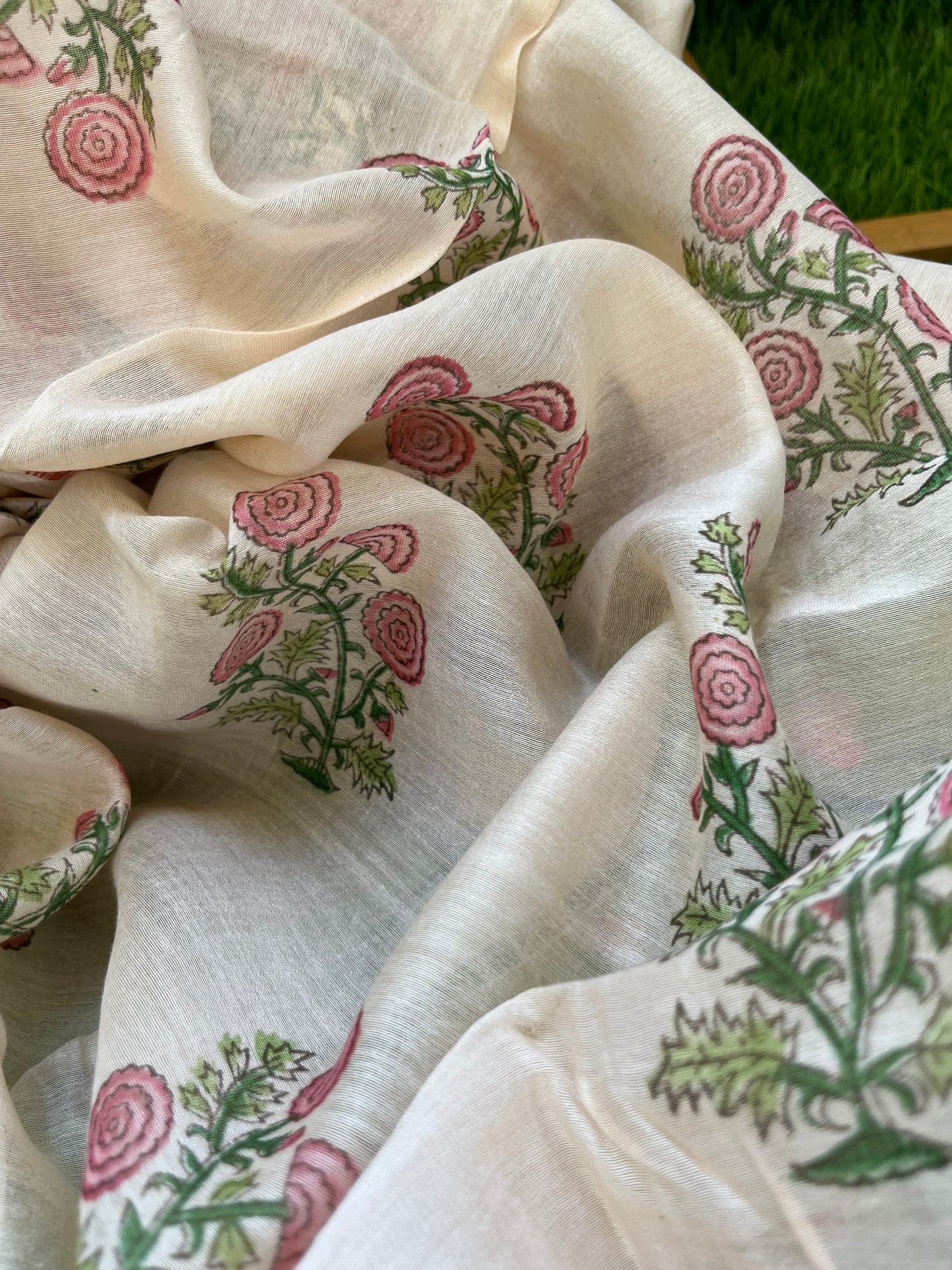 Cotton kurta bottom chanderi dupatta