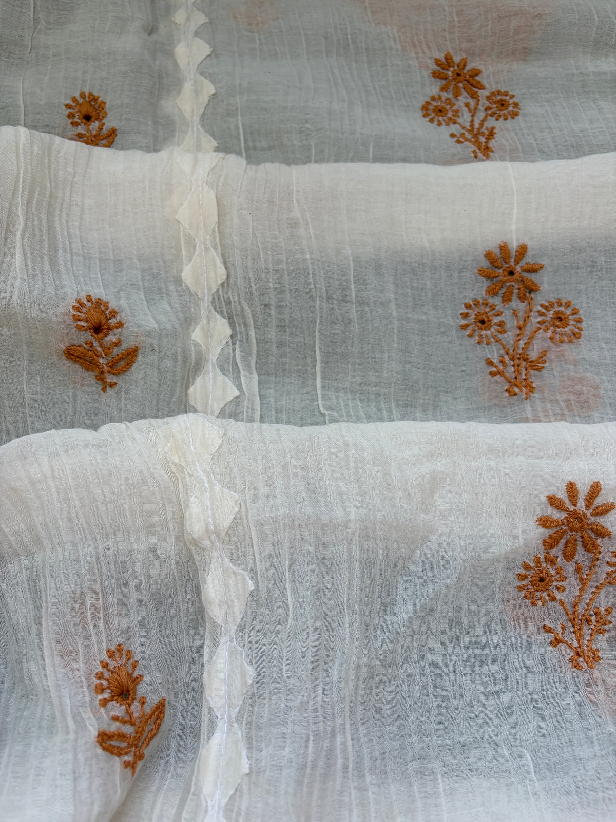 Chikankari daraz chanderi Kurta