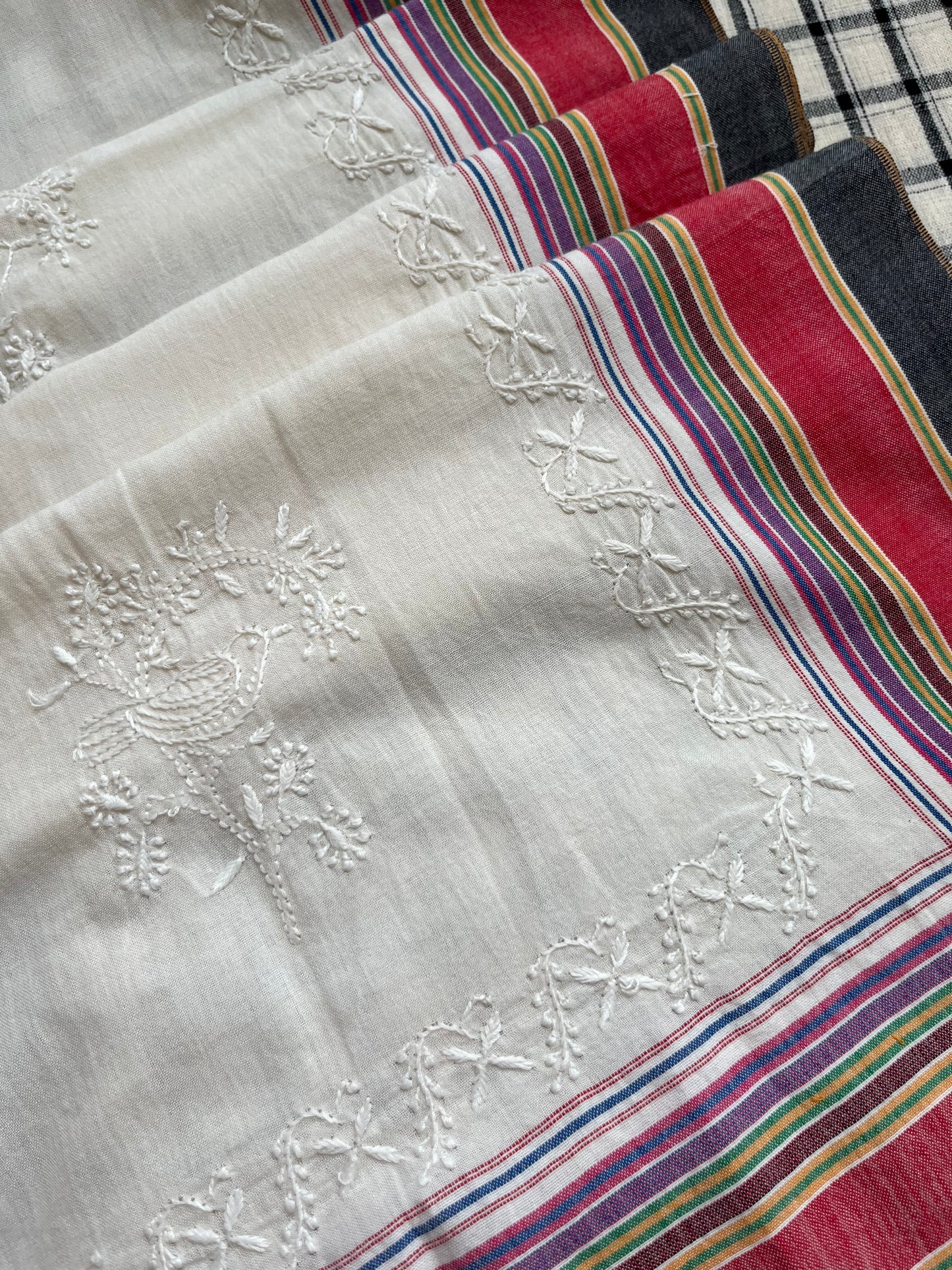 Handwoven organic kala Cotton kurta dupatta