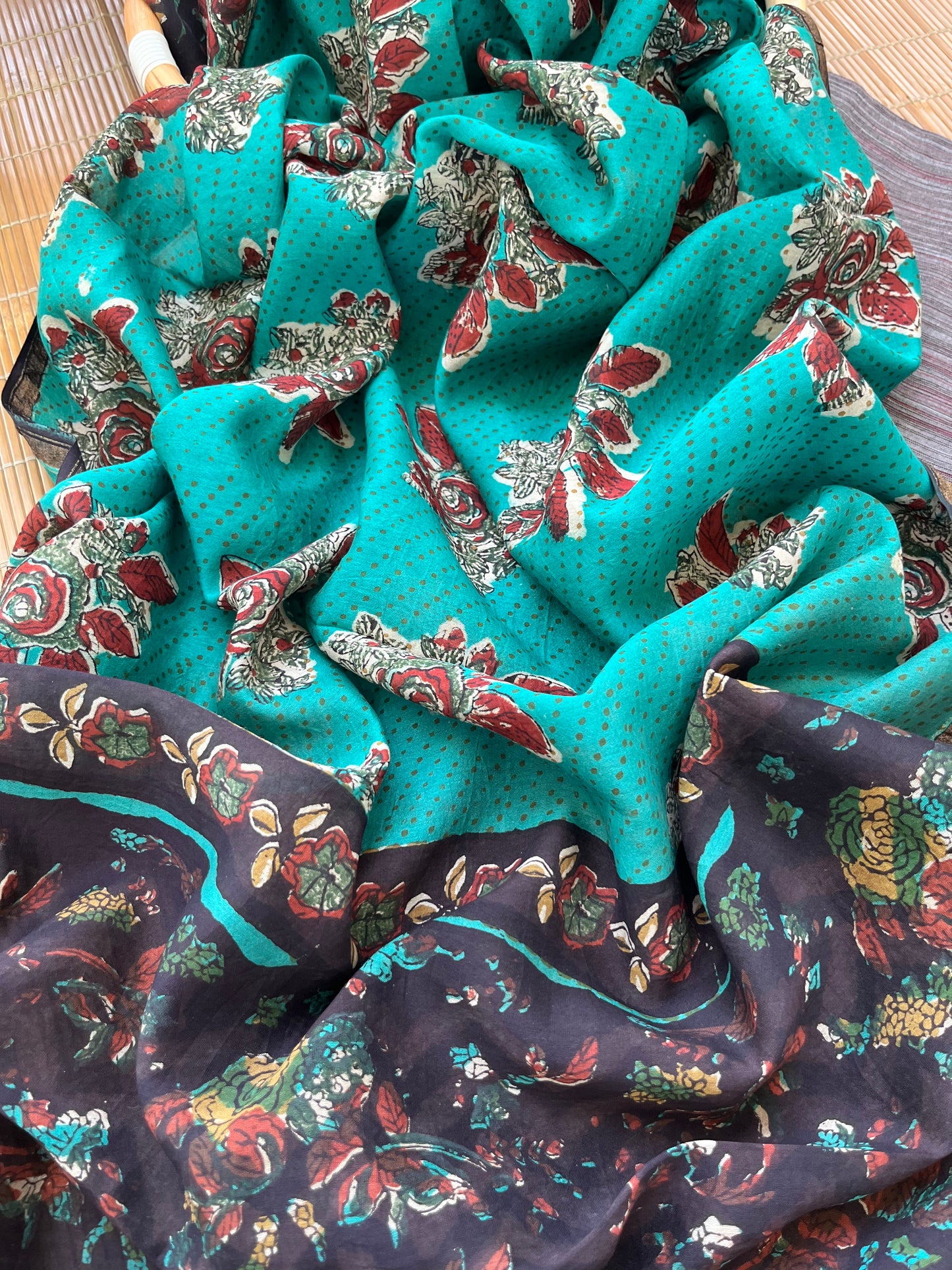 Chanderi Dupatta handloom cotton Kurta fabric