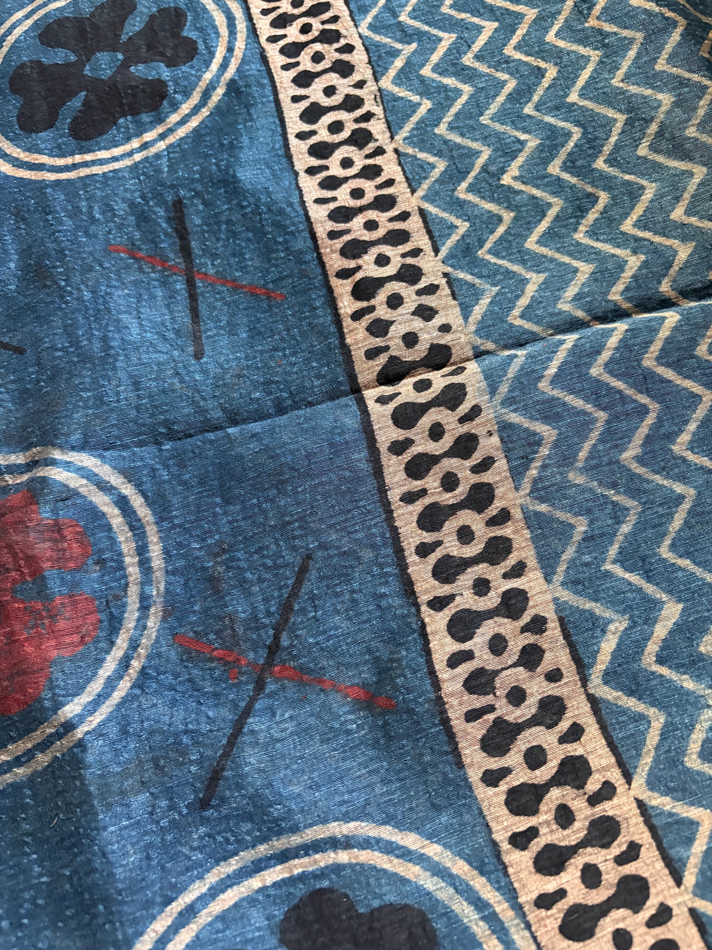 Linen Ajrakh Kurta and dupatta