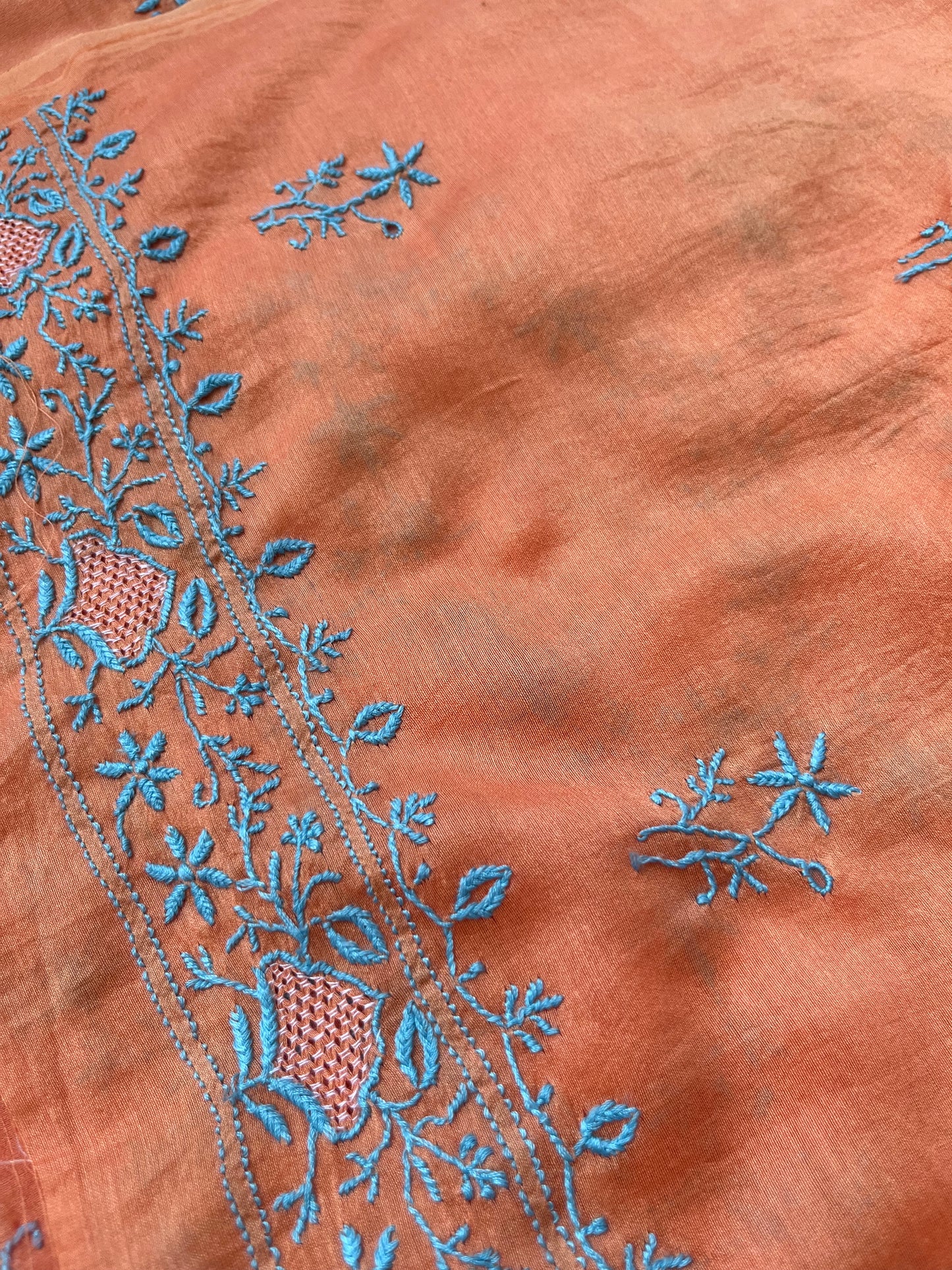 Chanderi Chikankari Kurta Dupatta