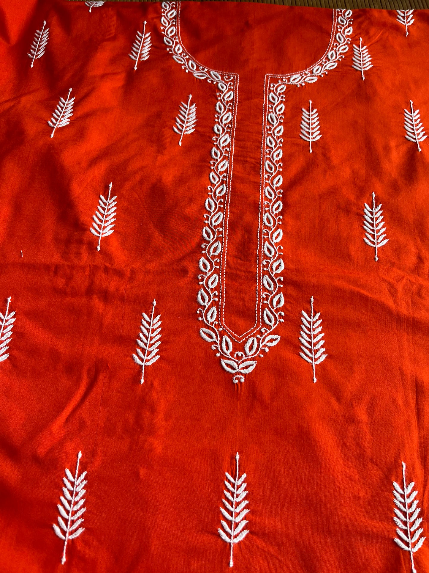 Cotton chikan kurta bottom