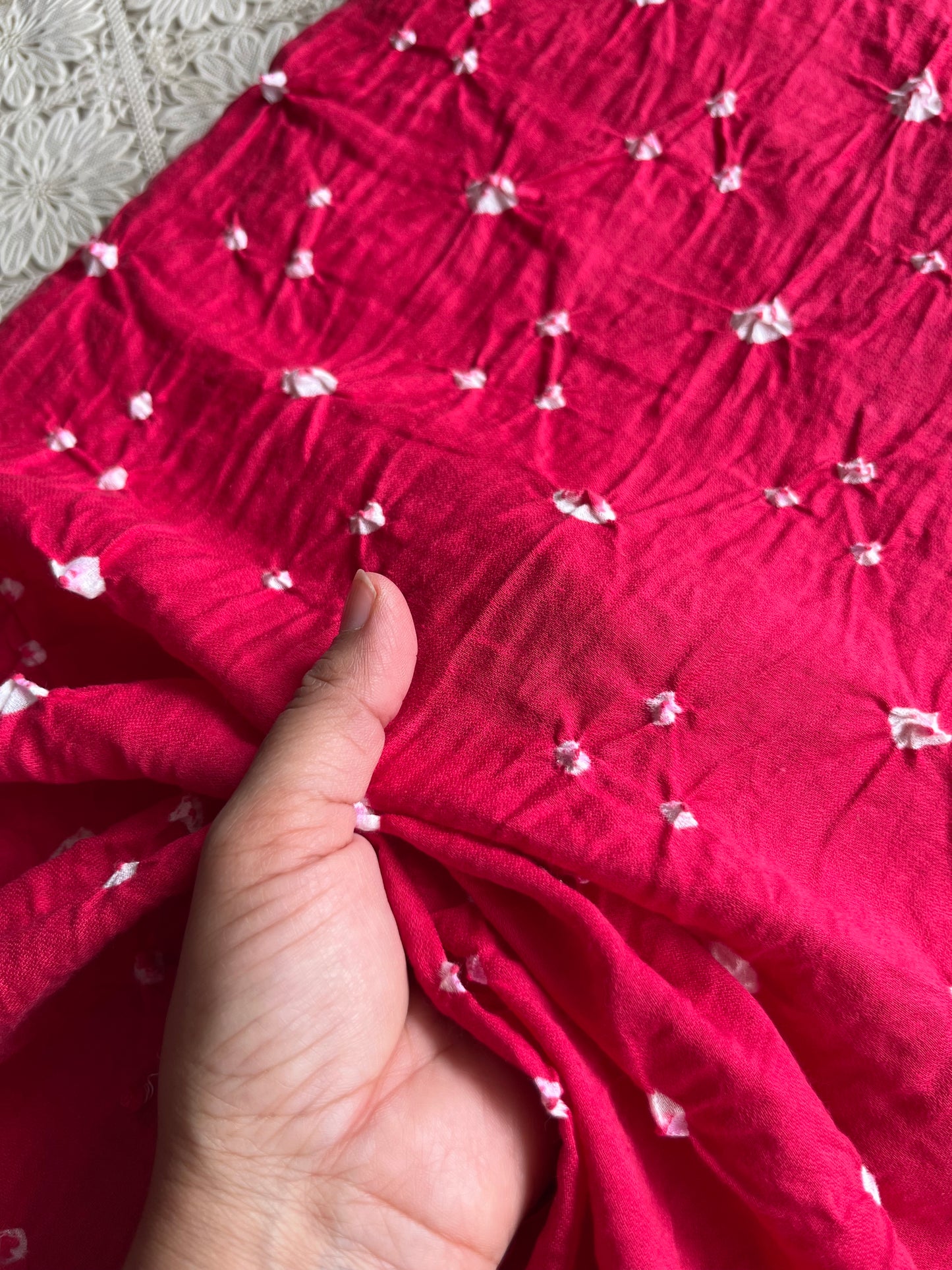 Cotton bandhani kurta