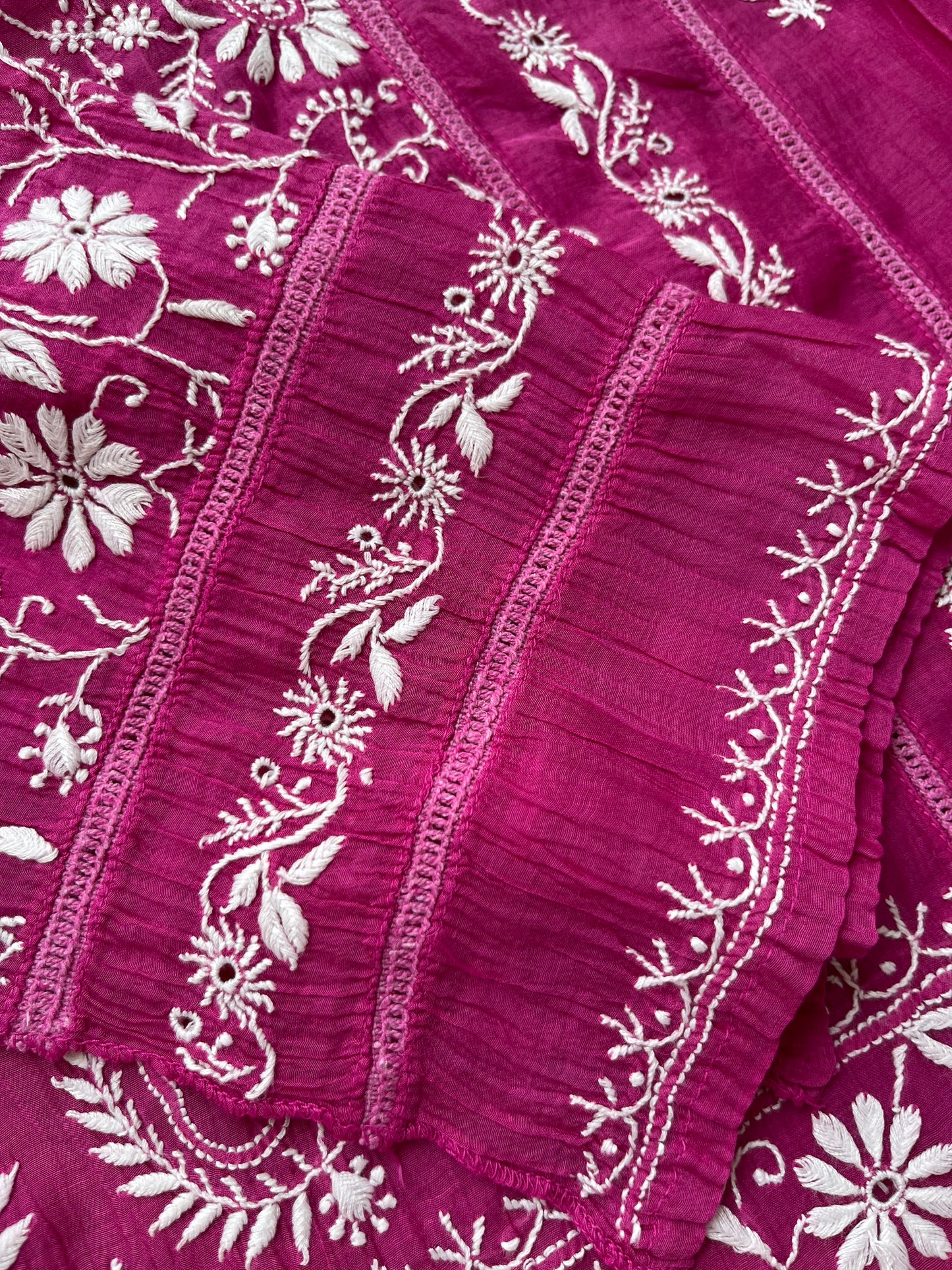 Chanderi Chikankari Kurta Dupatta