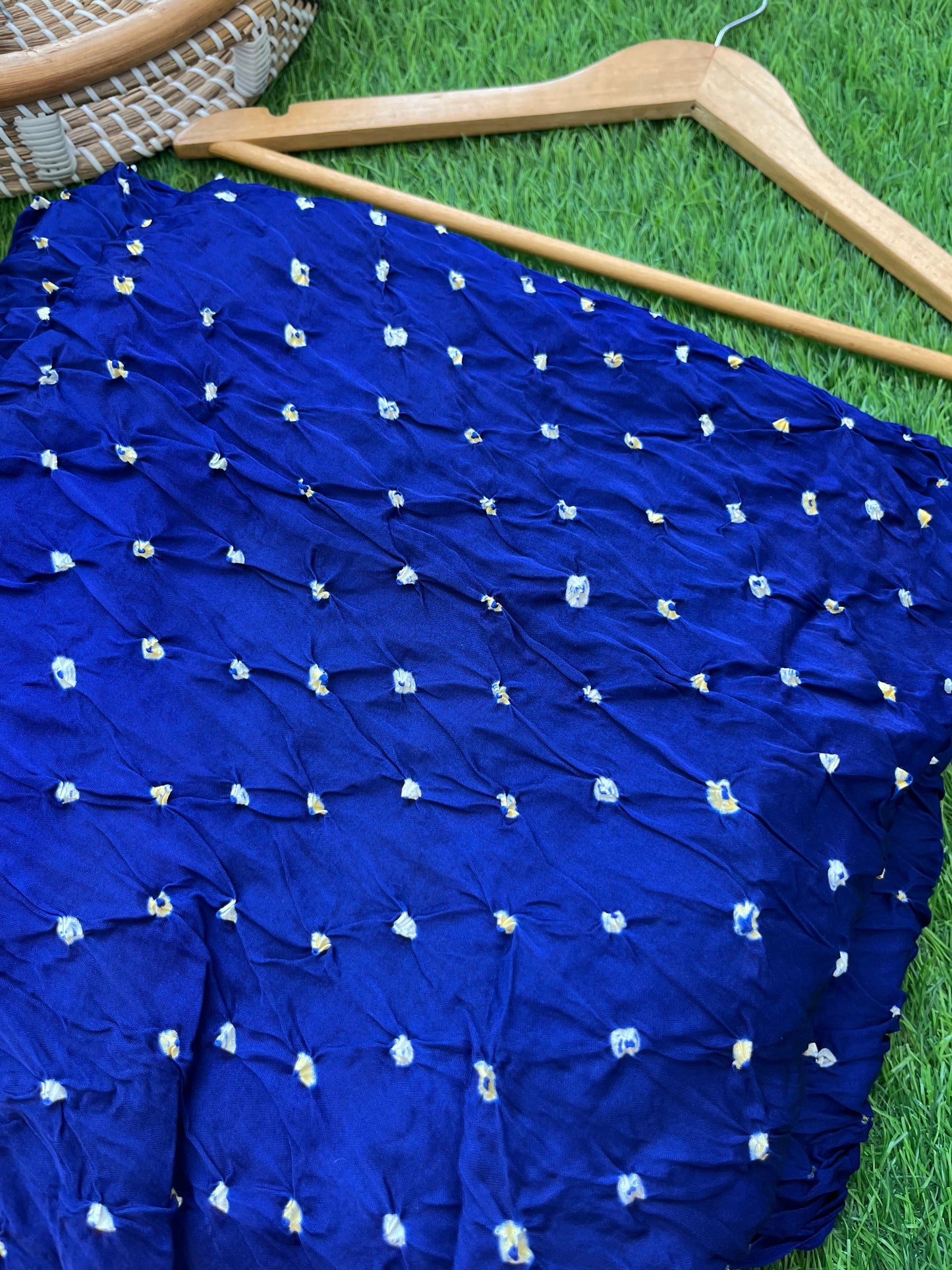 Modal Silk bandhani fabric
