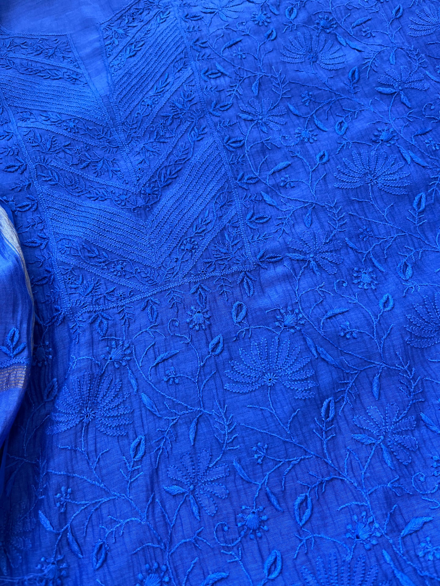 Chanderi Chikankari Kurta Dupatta