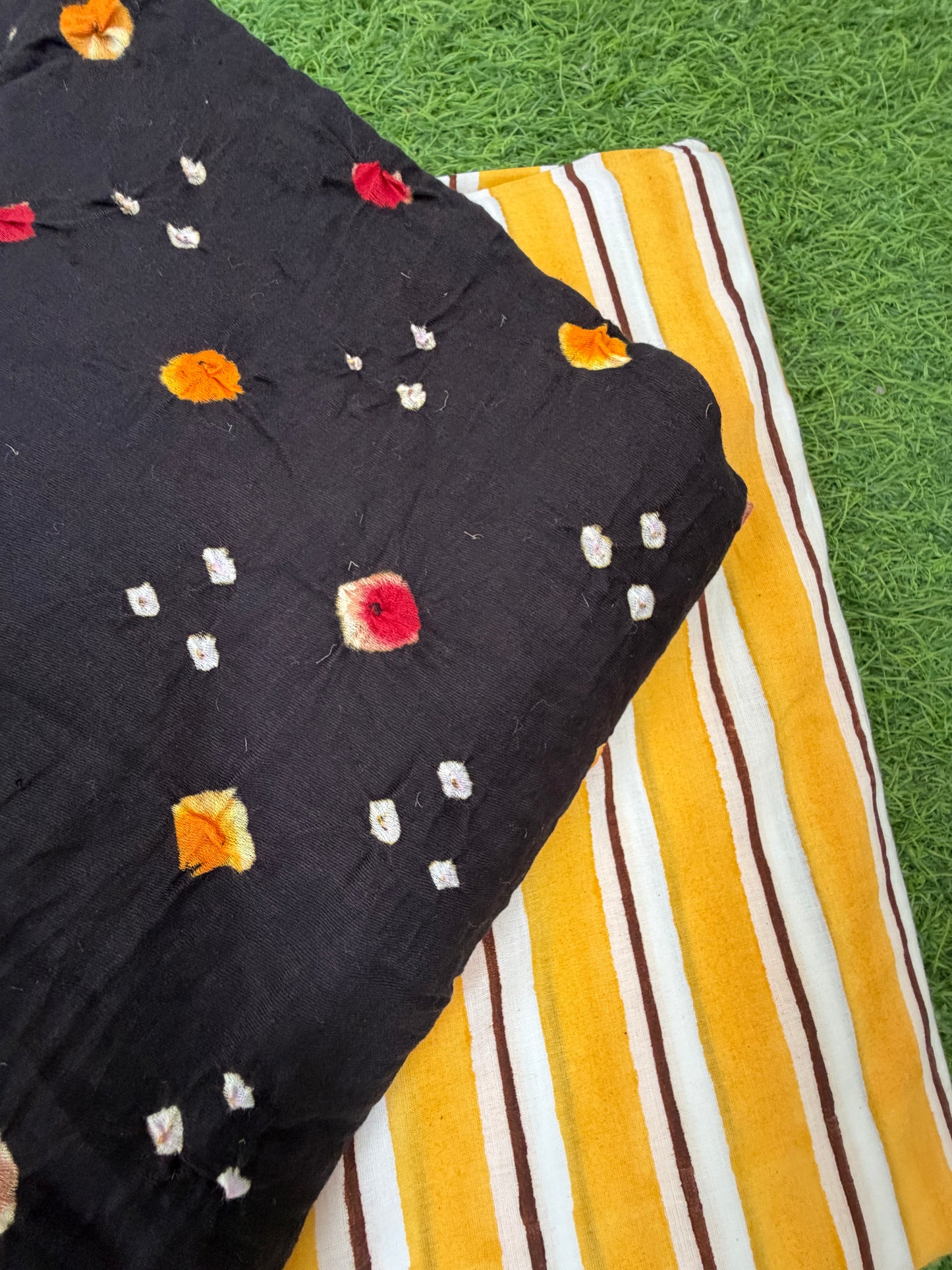 Cotton bandhani and print set